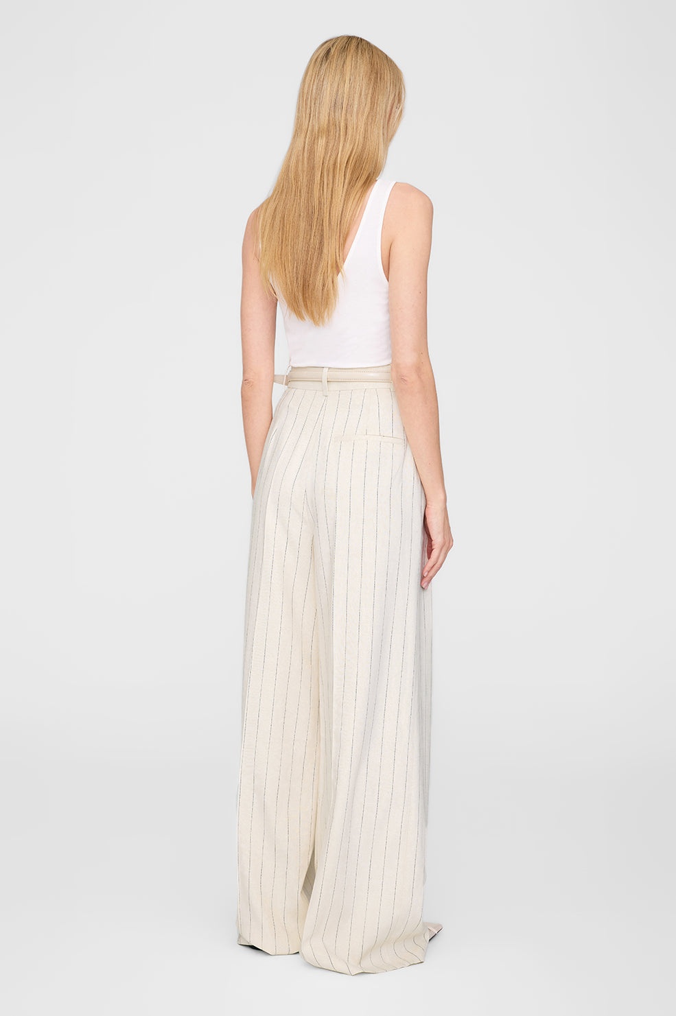 Lou Trouser - Cream And Black Stripe - 3