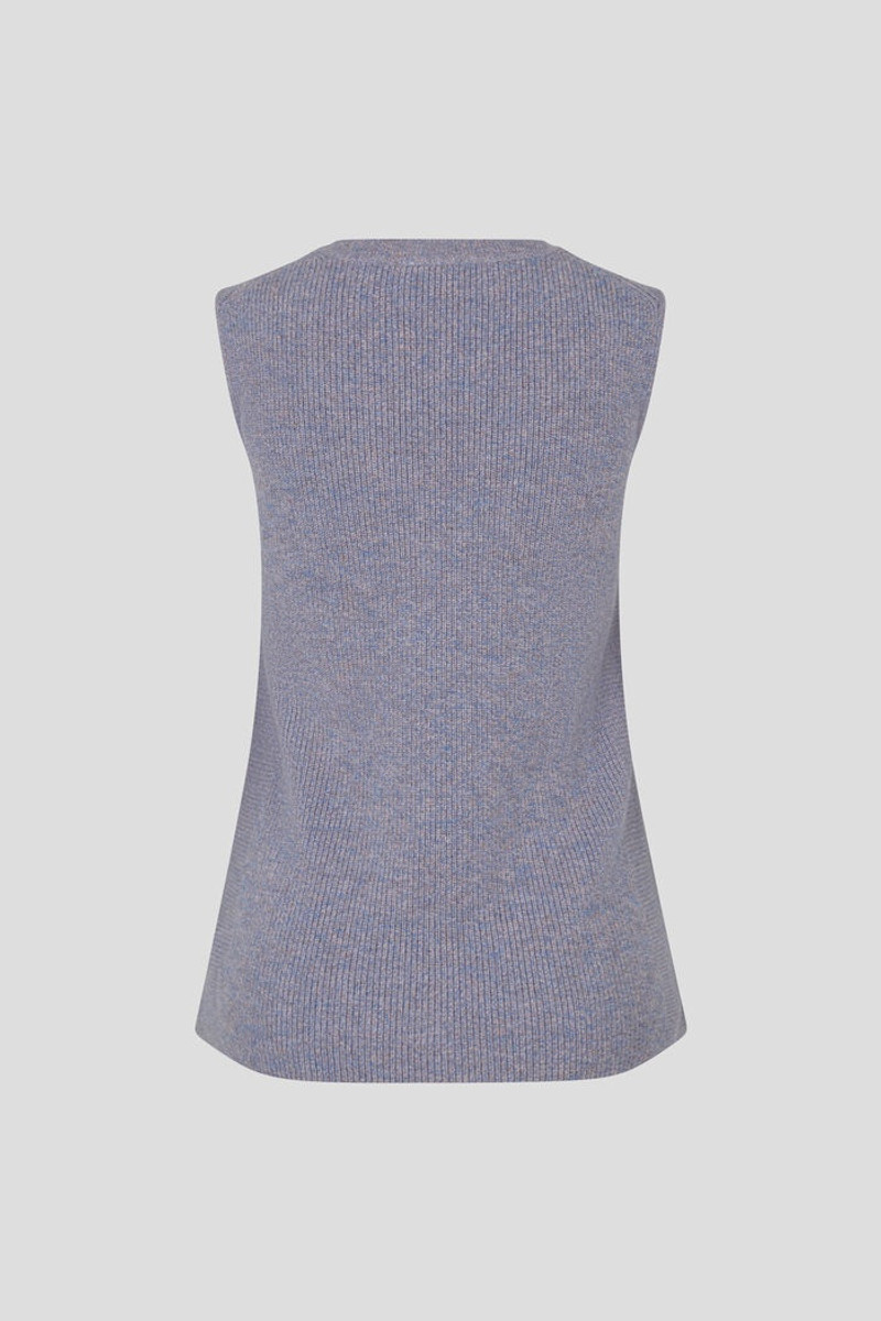 BOGNER Mella Pure new wool slipover in Lilac/Blue melange outlook