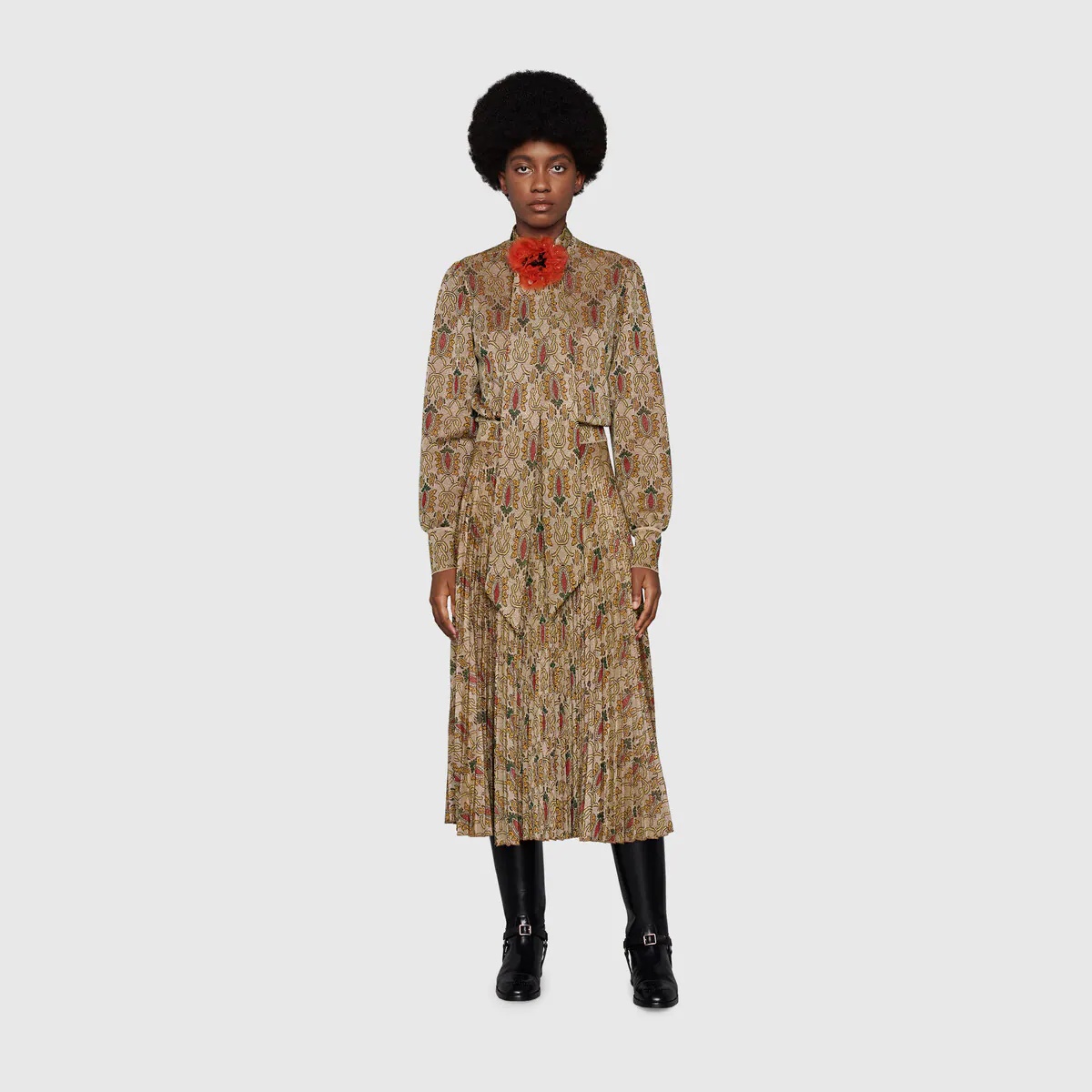 Gucci 100 tapestry jacquard dress - 3