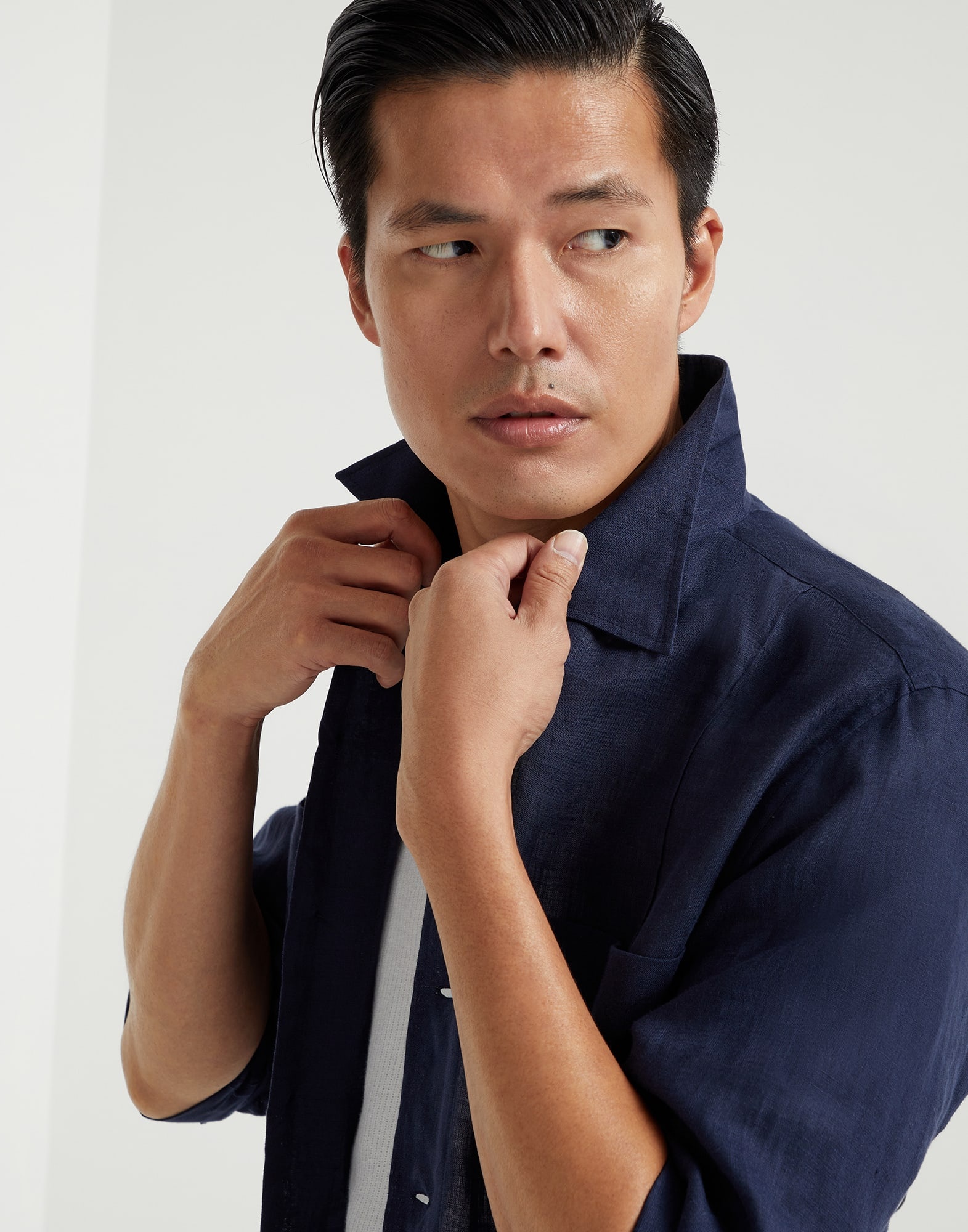 Linen easy fit guayabera - 3
