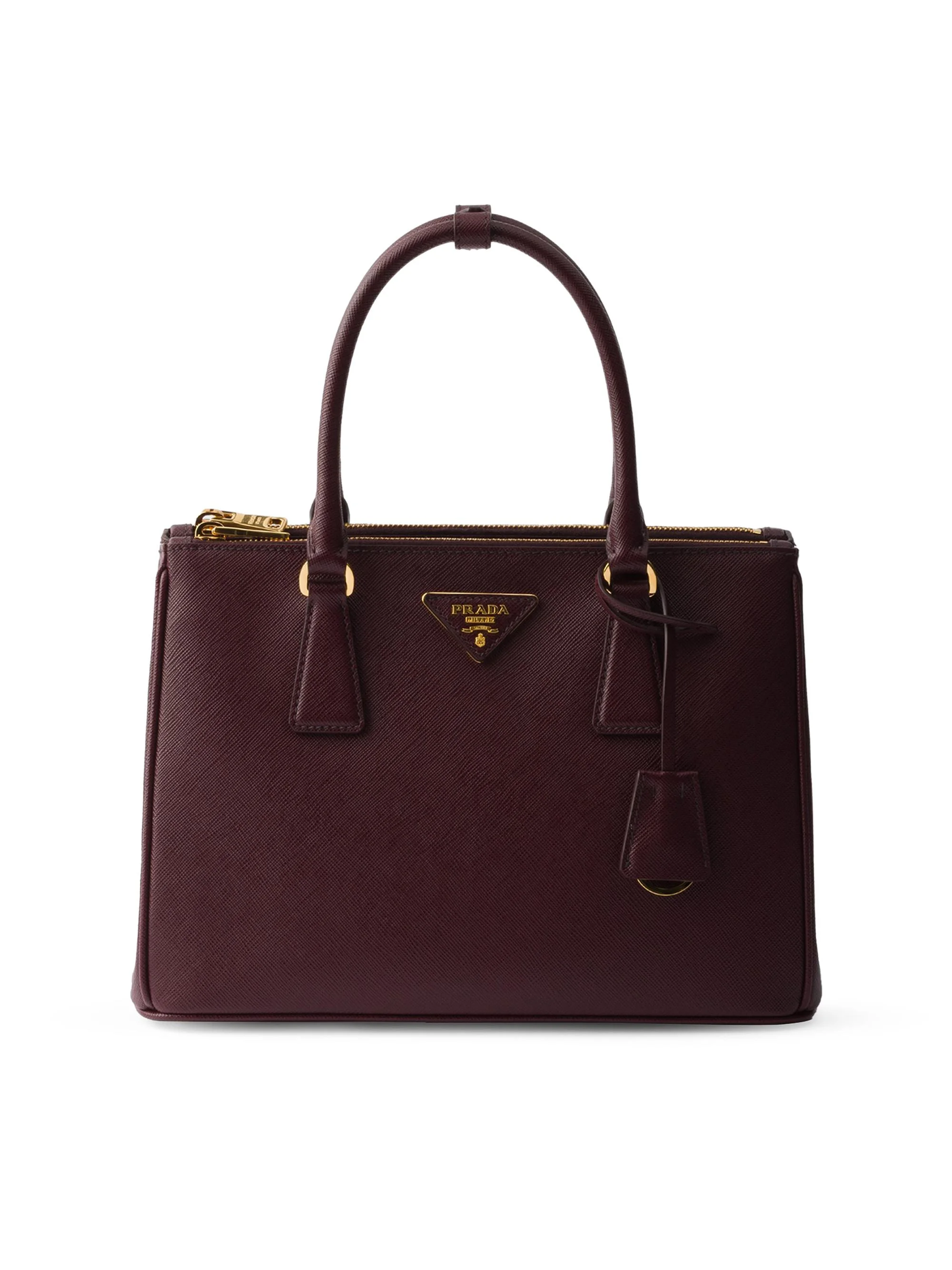 Women's Medium Galleria Saffiano Leather Top Handle Bag - Dark Red - 1
