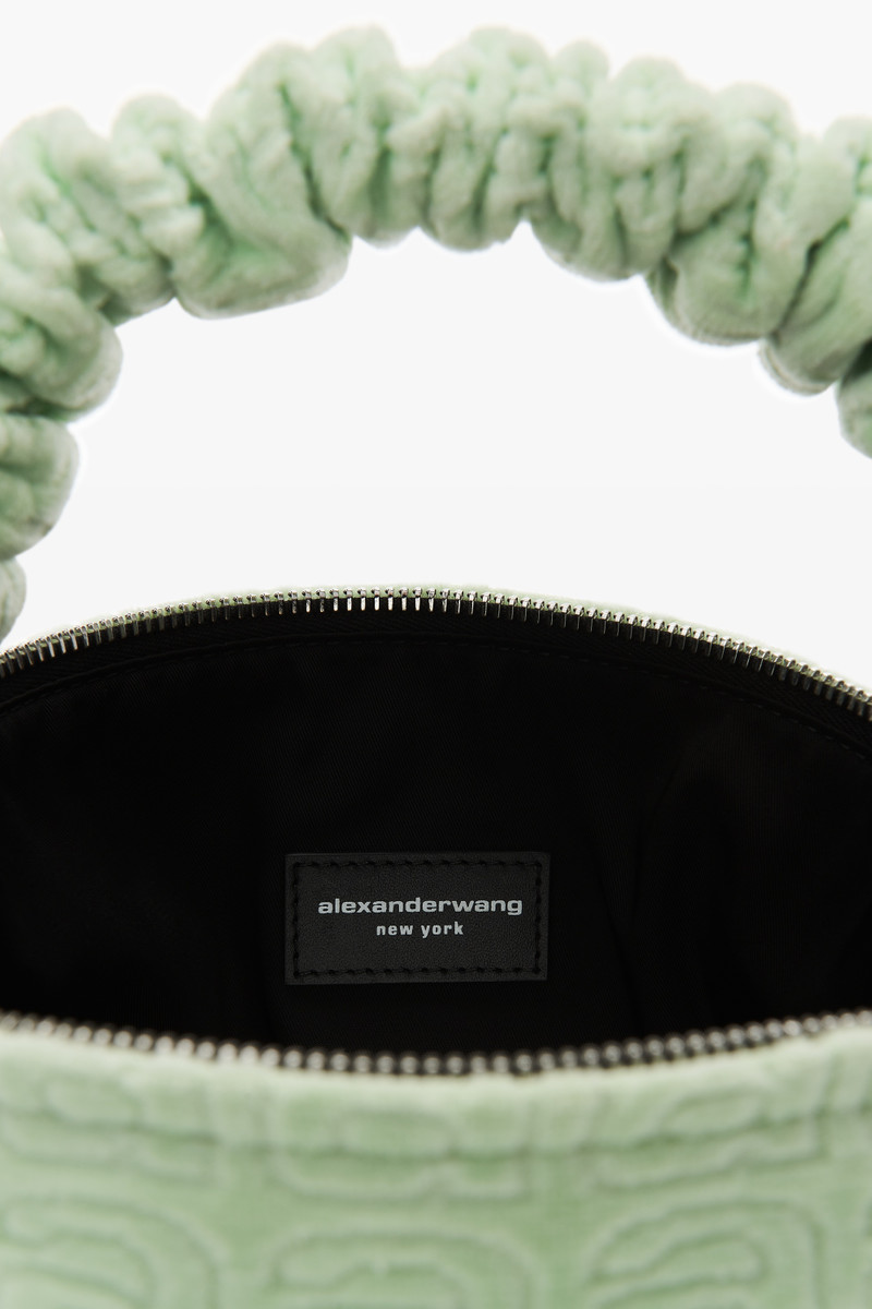 SCRUNCHIE SMALL BAG IN JACQUARD VELOUR 3