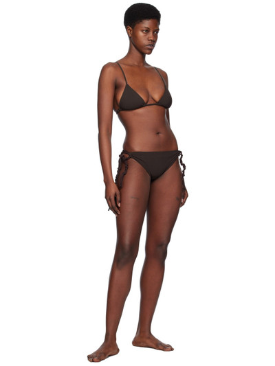 Jil Sander Brown Tangle Bikini Top outlook
