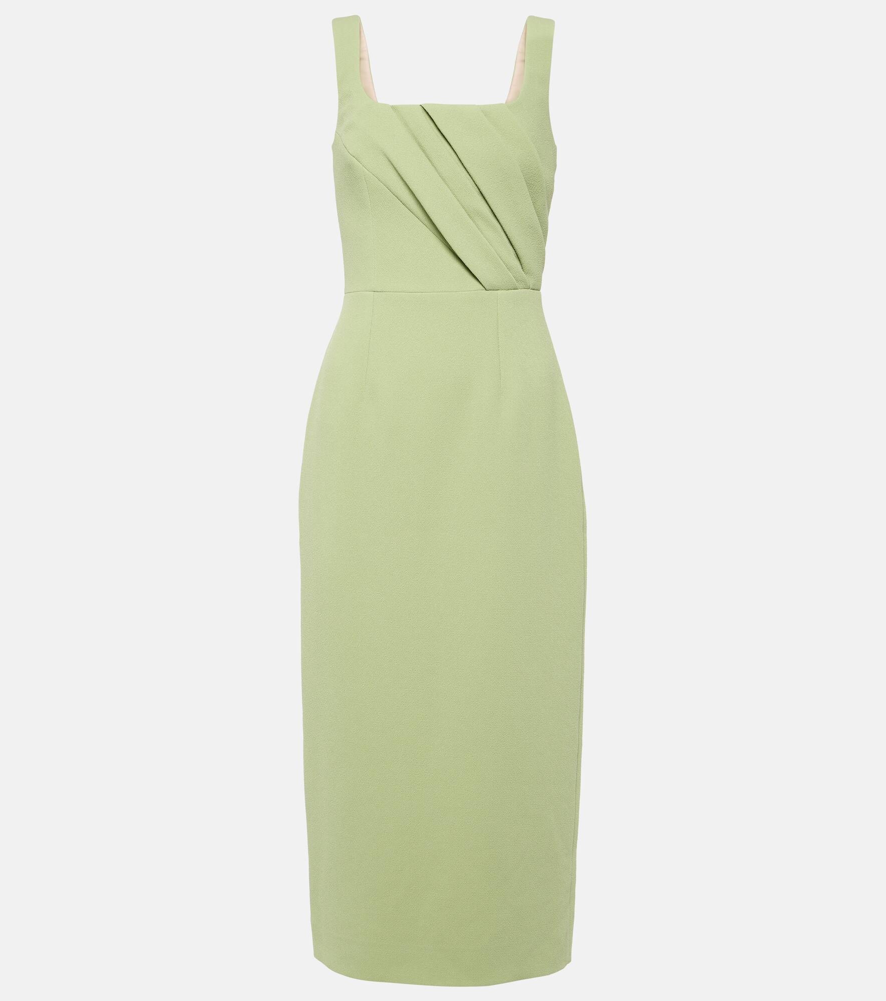 Arina pleated crêpe midi dress - 1