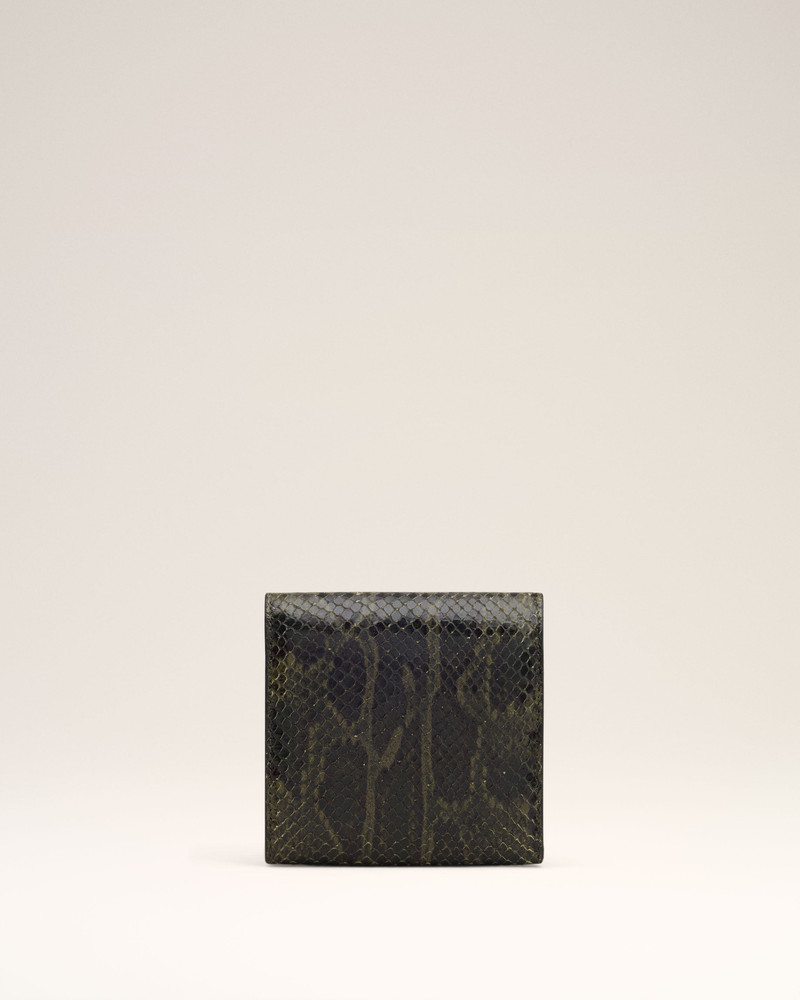 AMI Paris GREEN LEATHER PARIS PARIS WALLET outlook