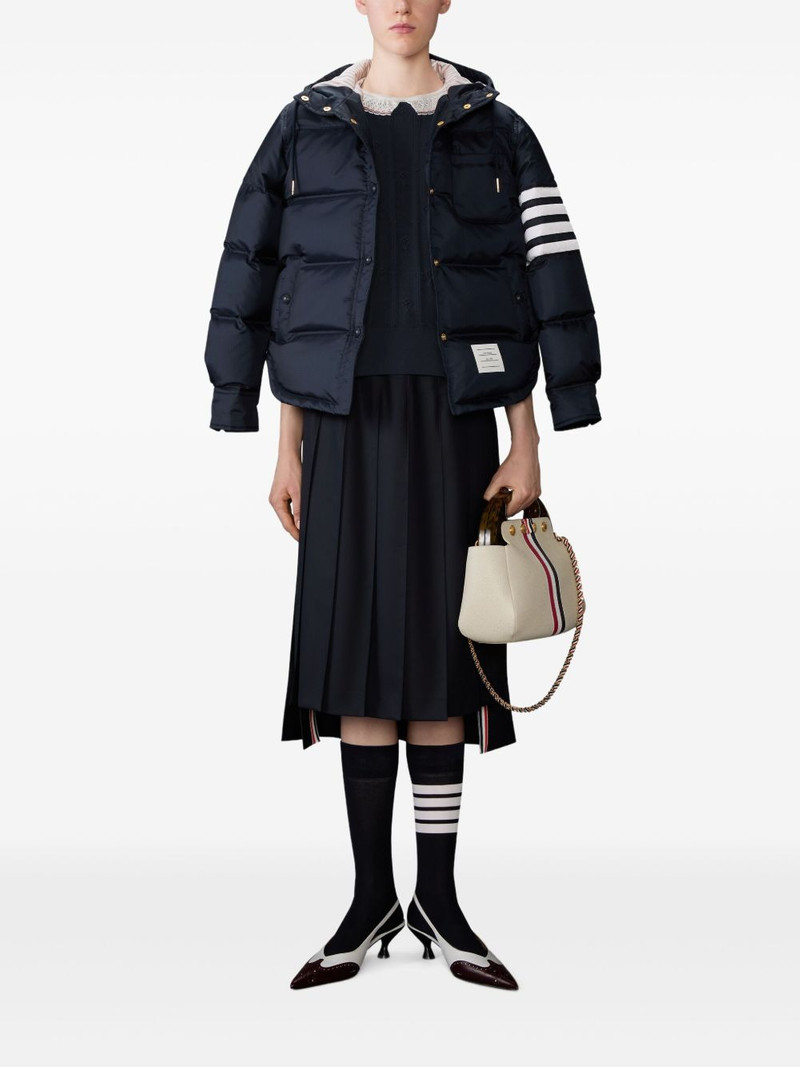 Thom Browne lace-trim T-shirt outlook