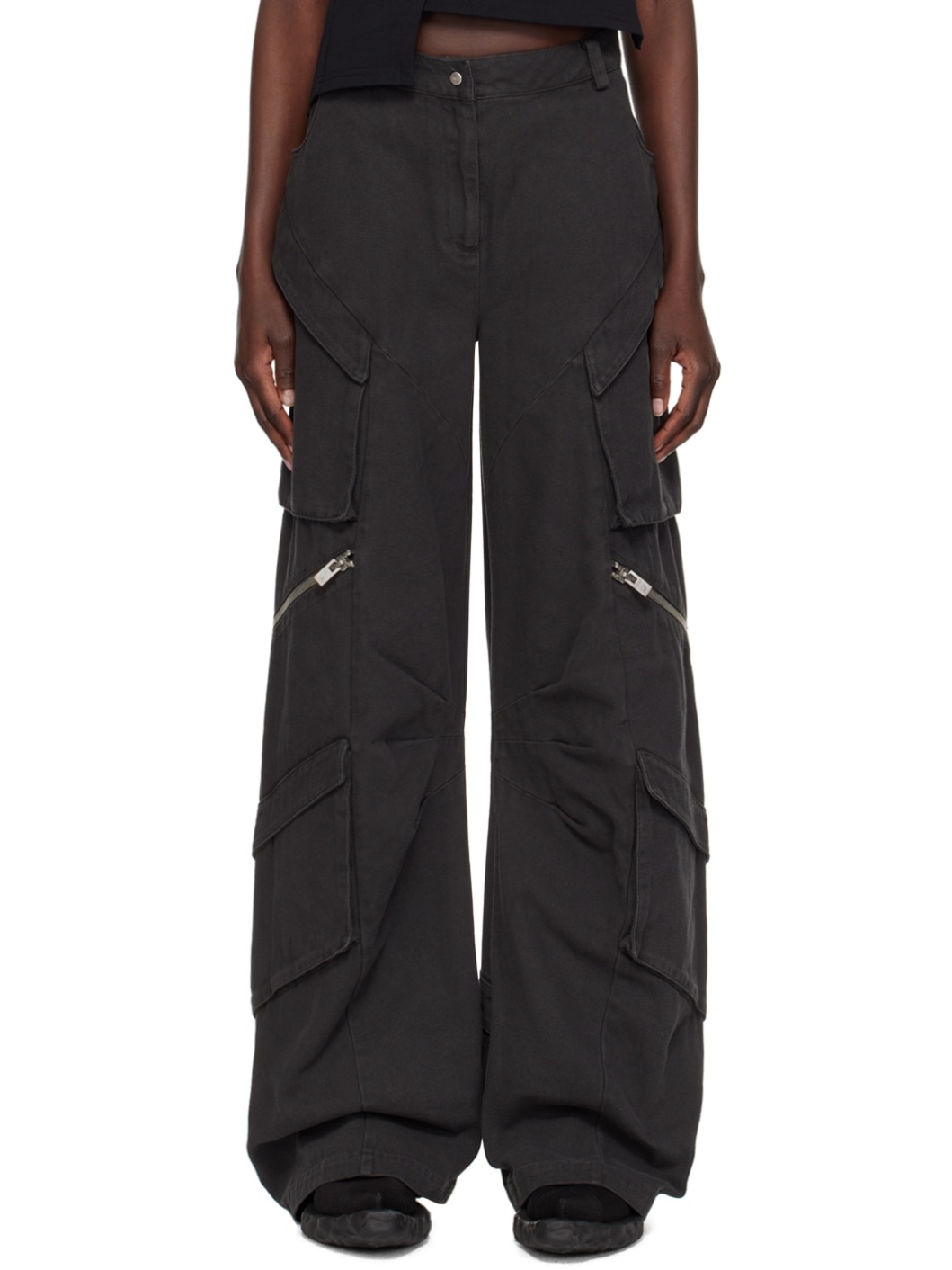 Gray Calyx Cargo Pants - 1