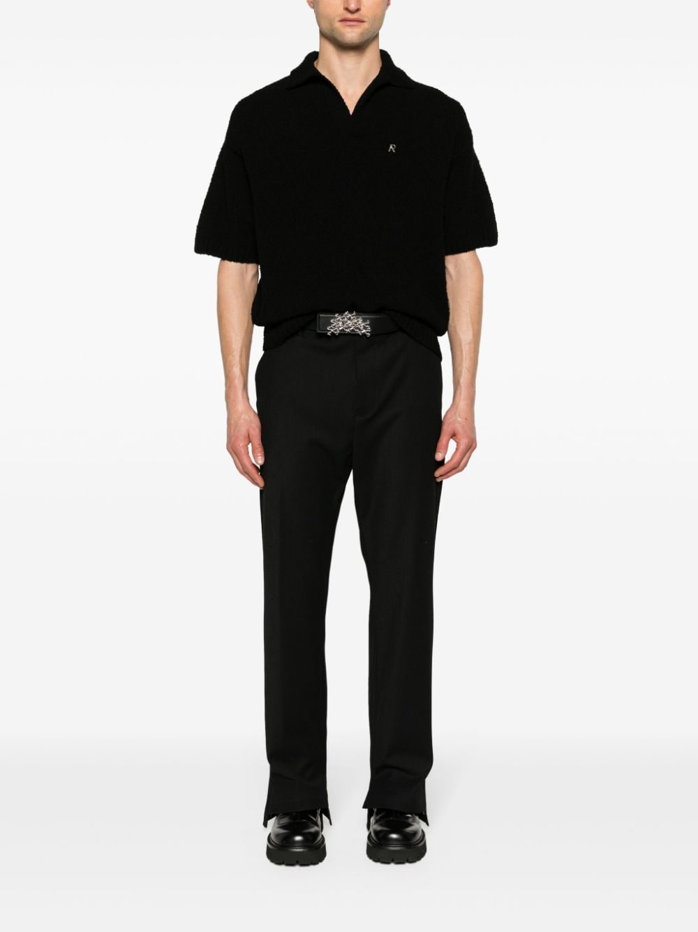 bouclÃ© knit polo shirt - 2