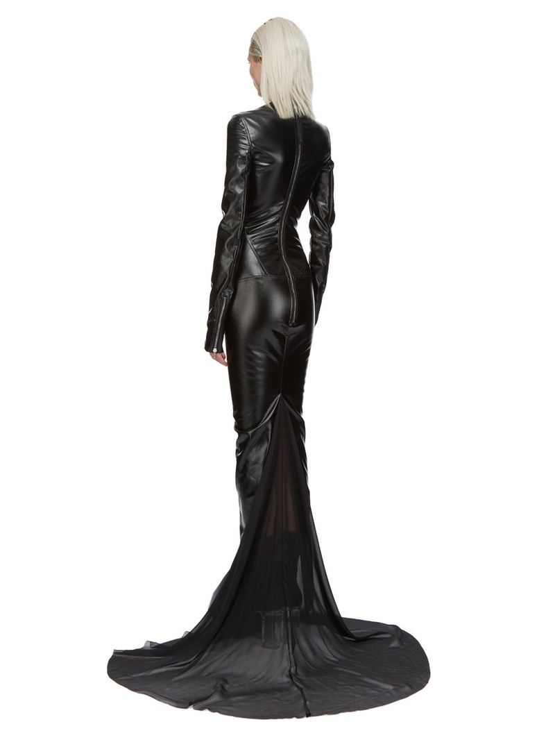 coated long-sleeved gown 3