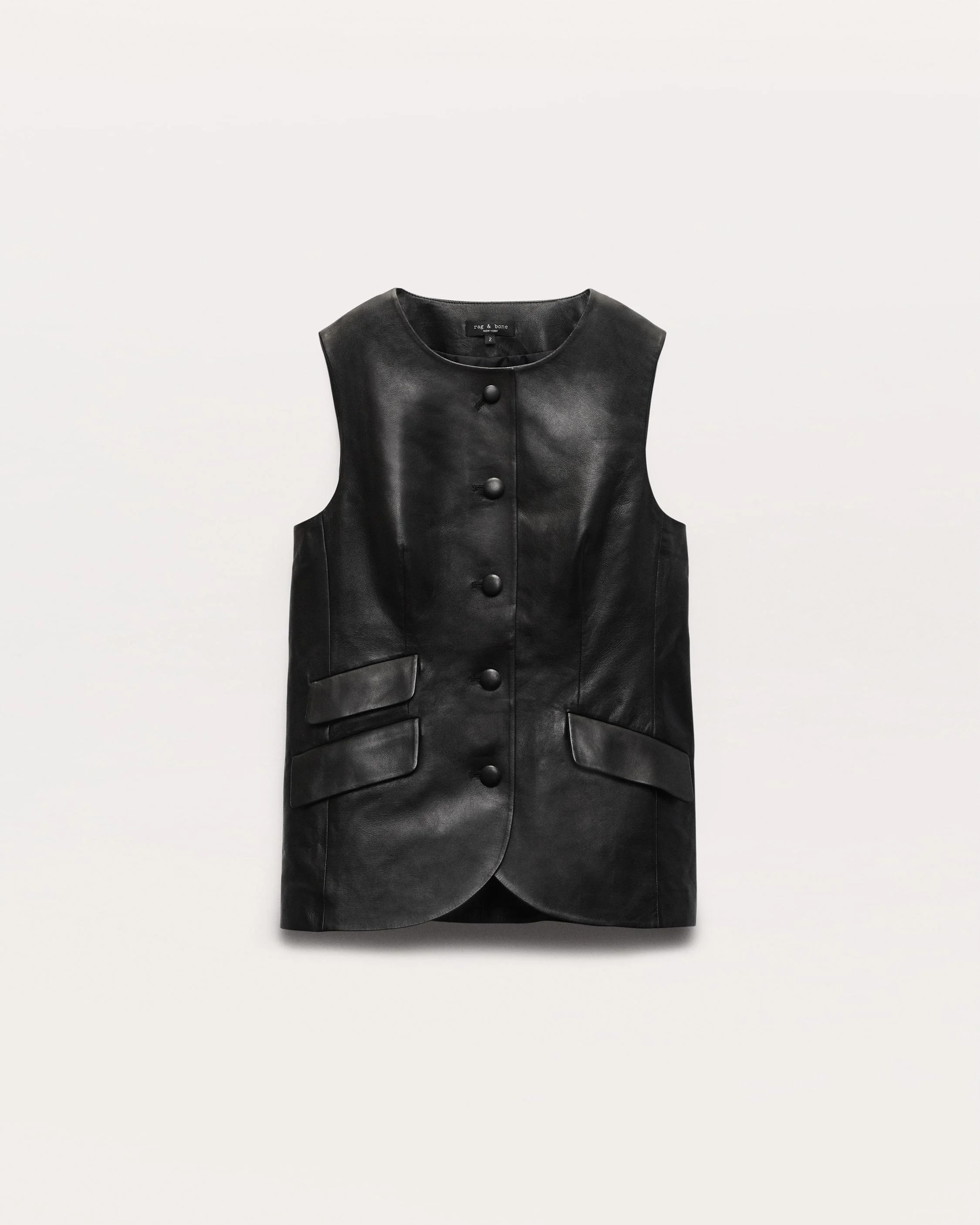 Slade Leather Vest - 1