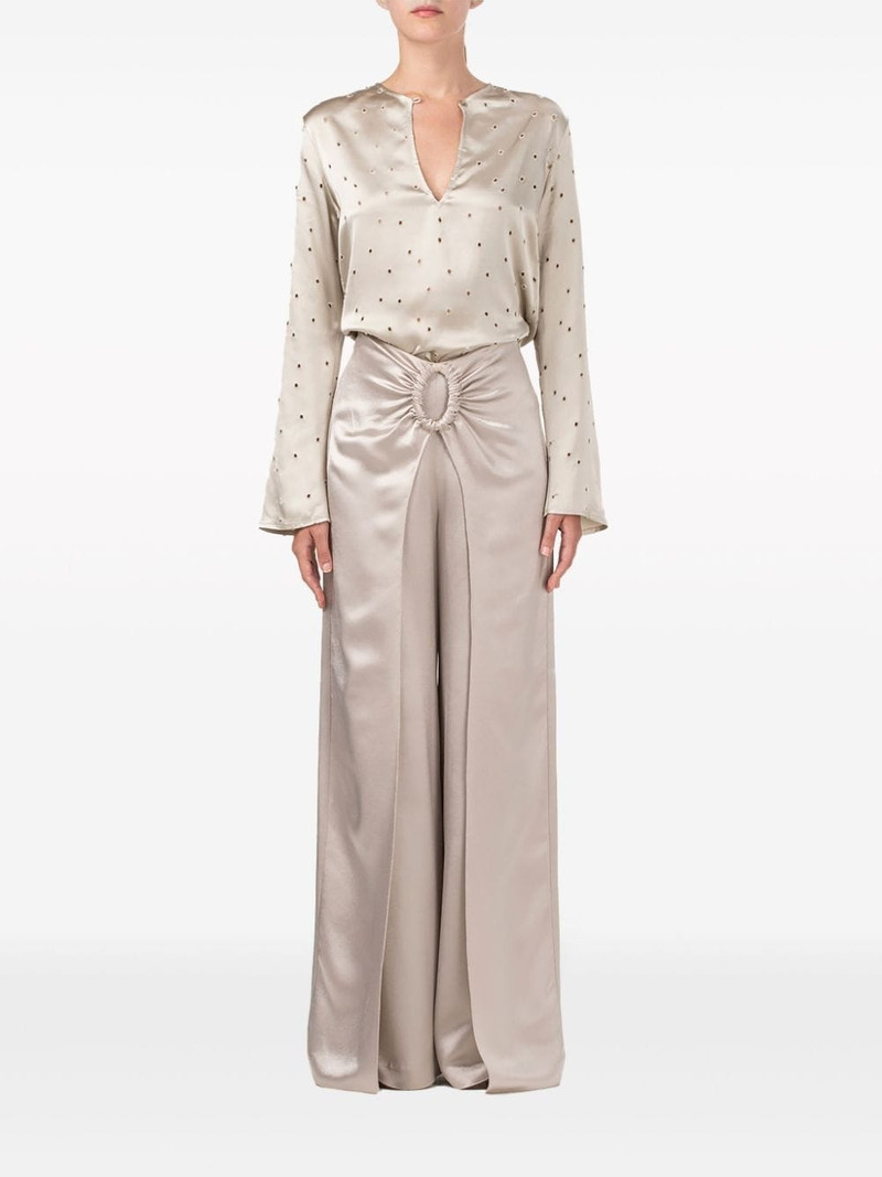 SILVIA TCHERASSI Belma high-waist palazzo trousers outlook