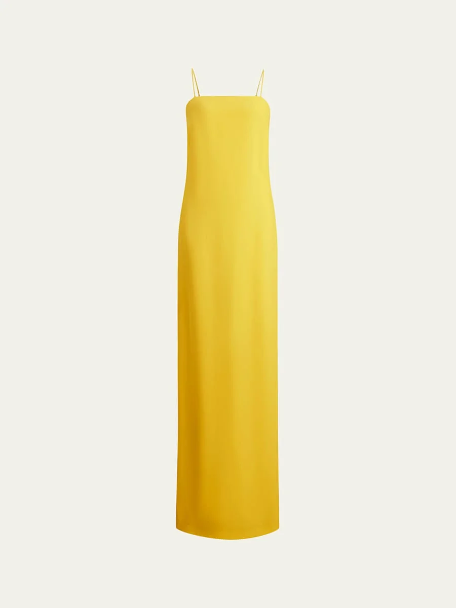 Demetrius Silk Cady Evening Dress - 1