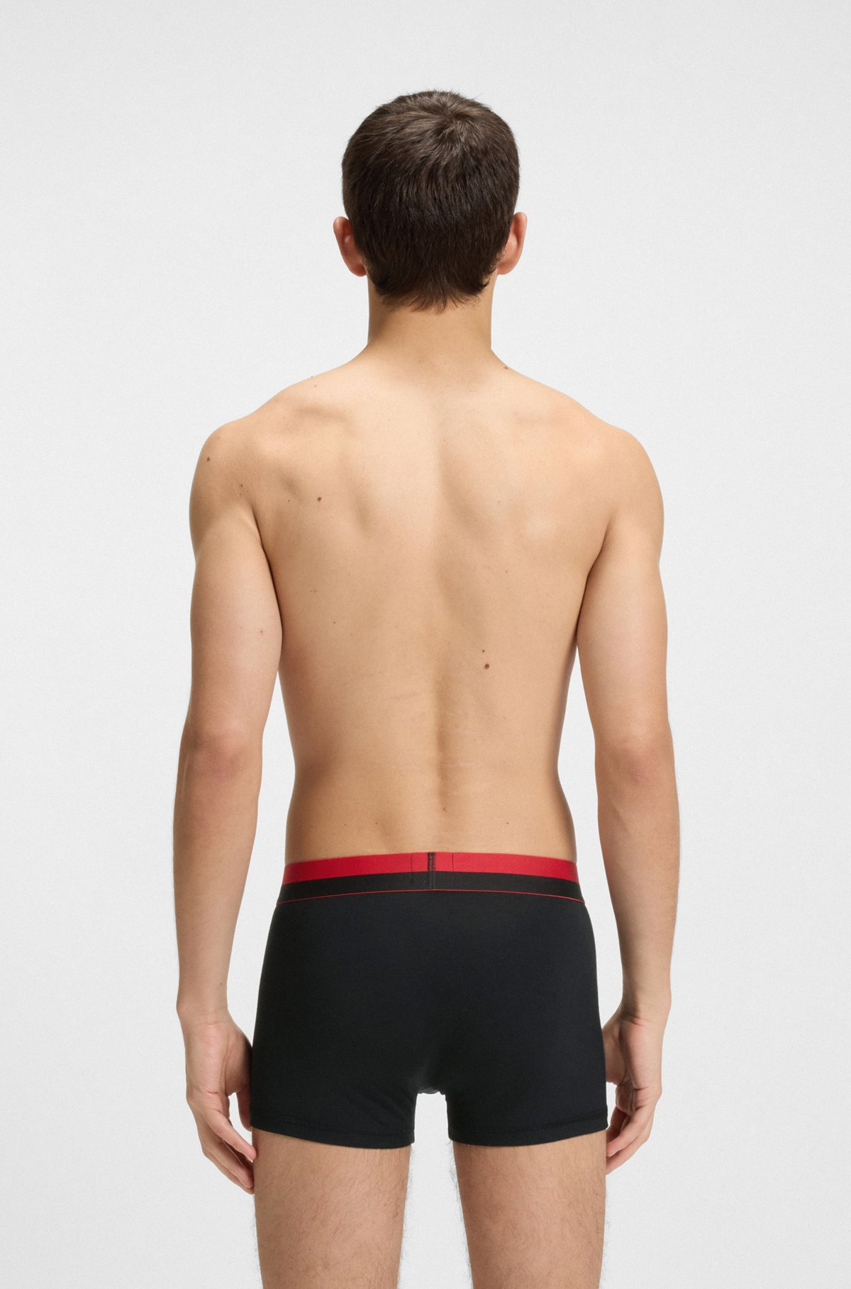 THREE-PACK OF TRUNKS WITH LOGO WAISTBANDS - 3