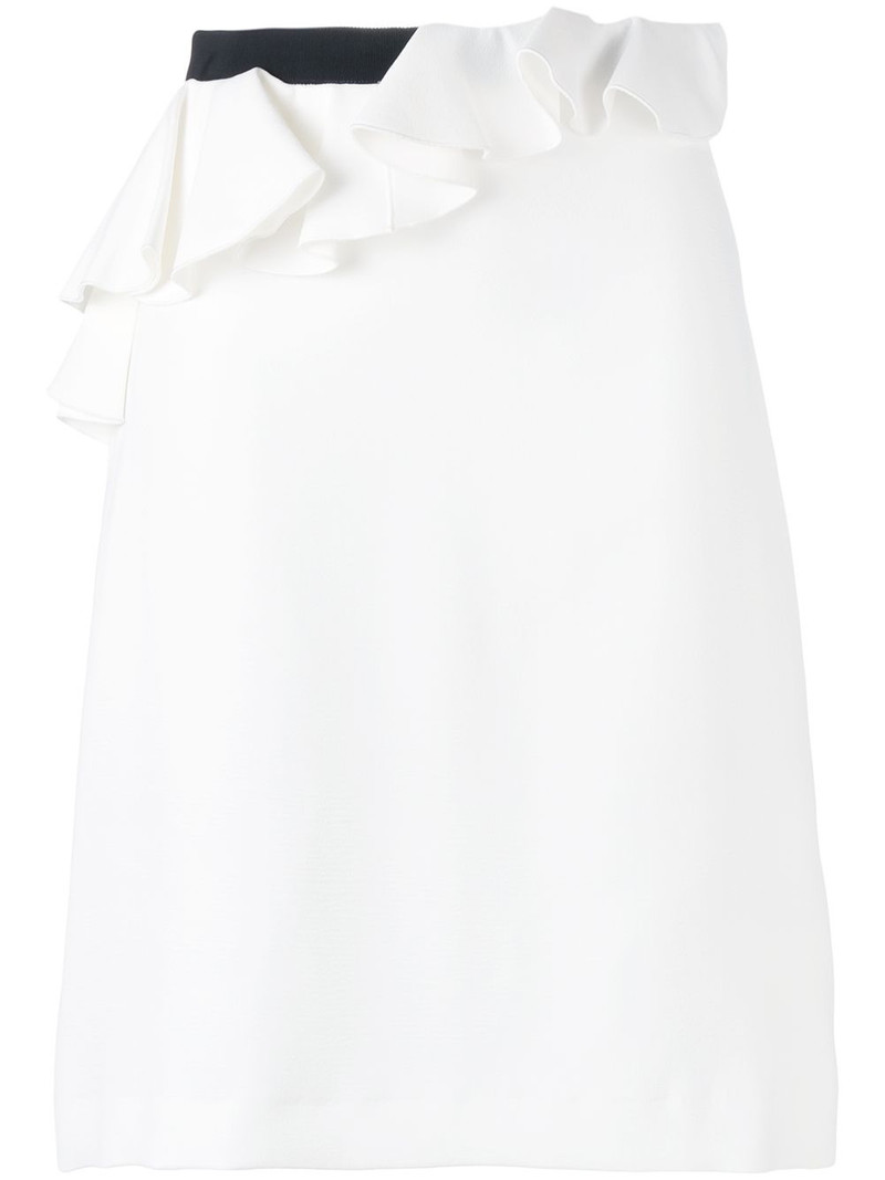 ruffled straight skirt 1