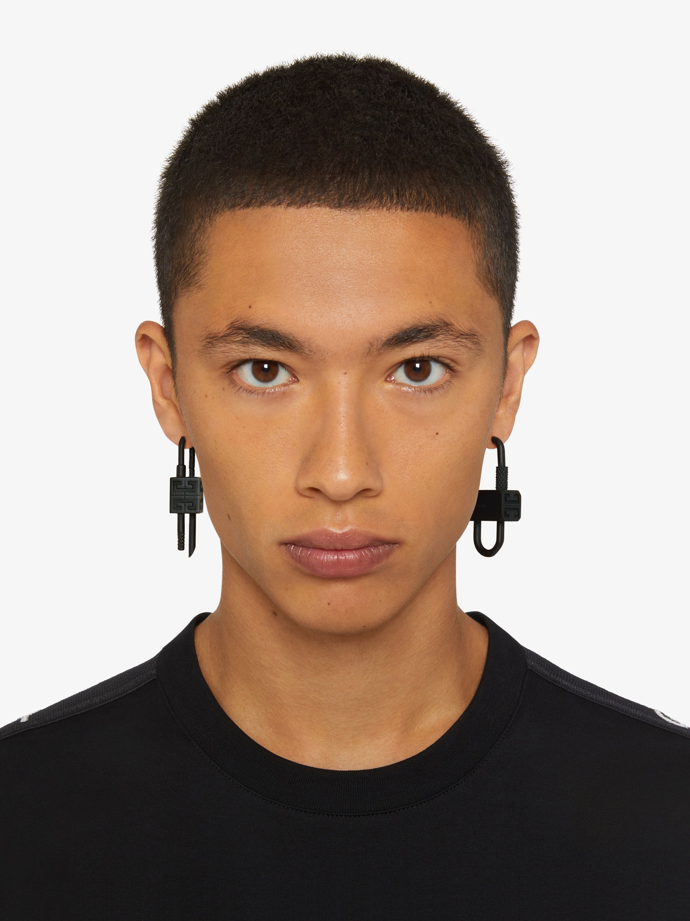 LOCK ASYMMETRICAL EARRINGS - 4