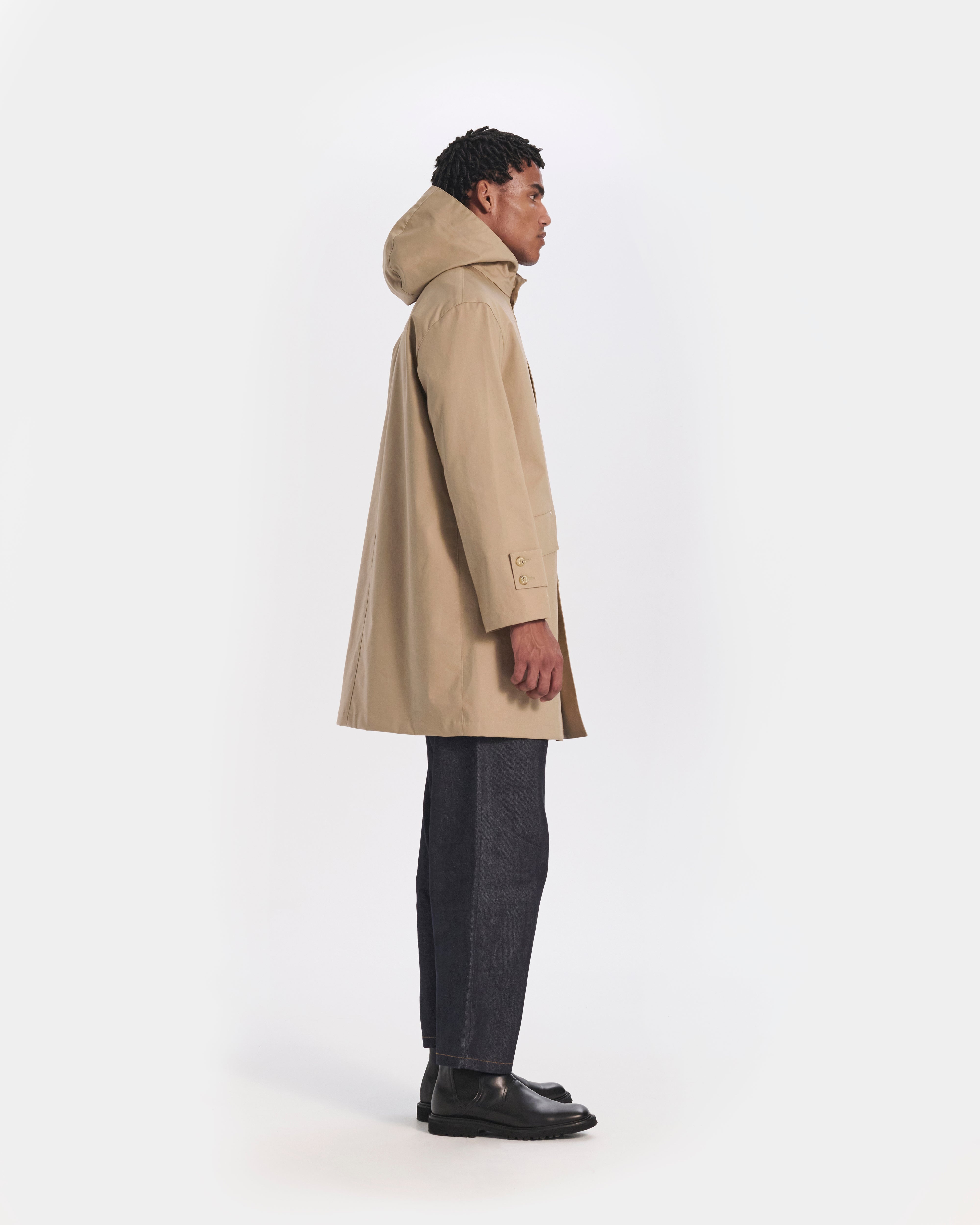 Humbie Raintec Mid Length Hooded Coat - 4