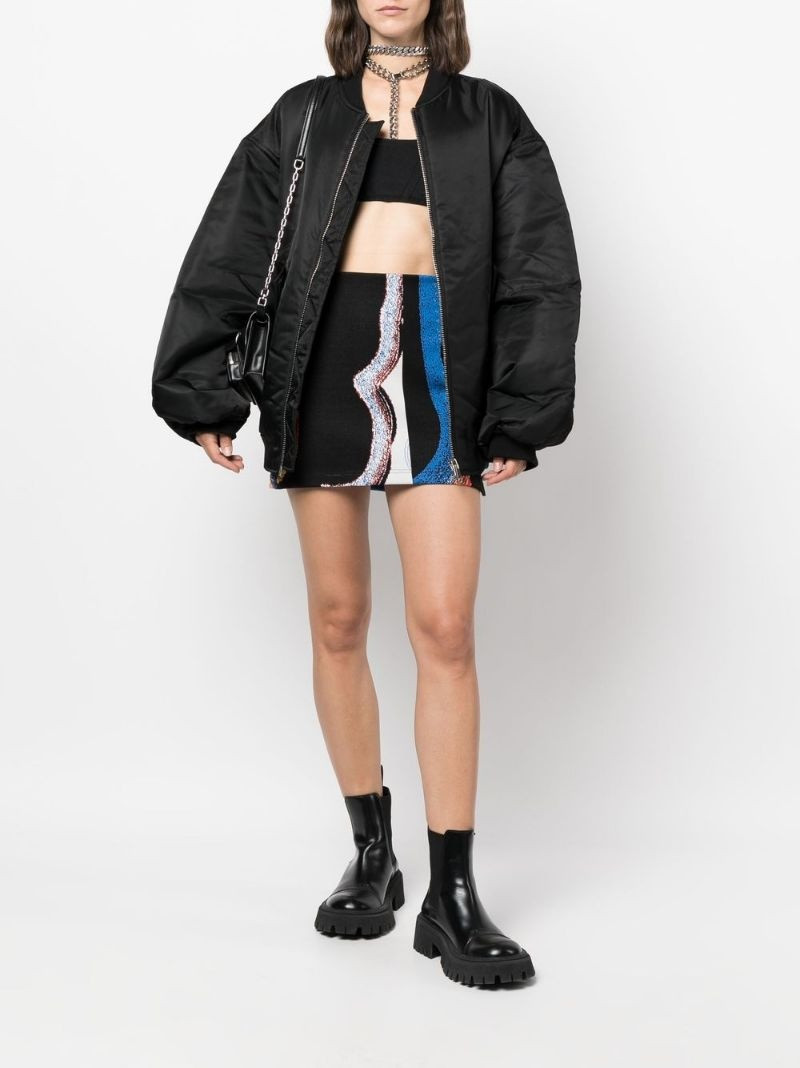 Ambush jacquard mini skirt outlook