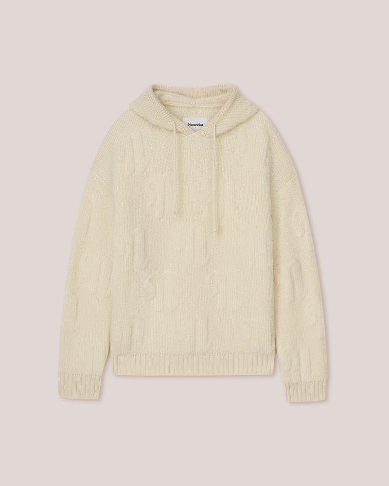 CAMAL - Monogram hoodie - Ecru 1
