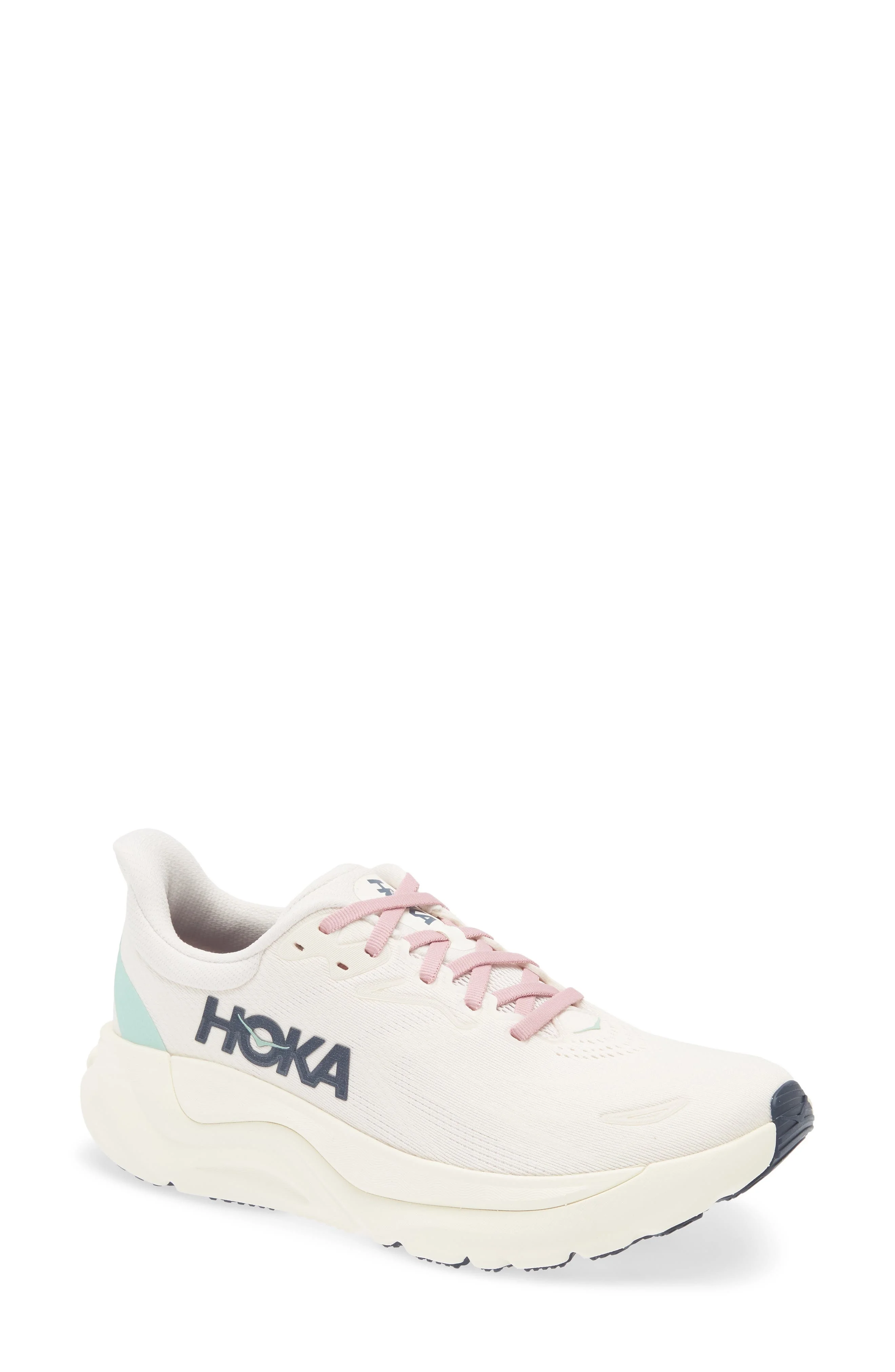 HOKA Arahi 8 Running Shoe in Rose Cream /Alabaster at Nordstrom - 1