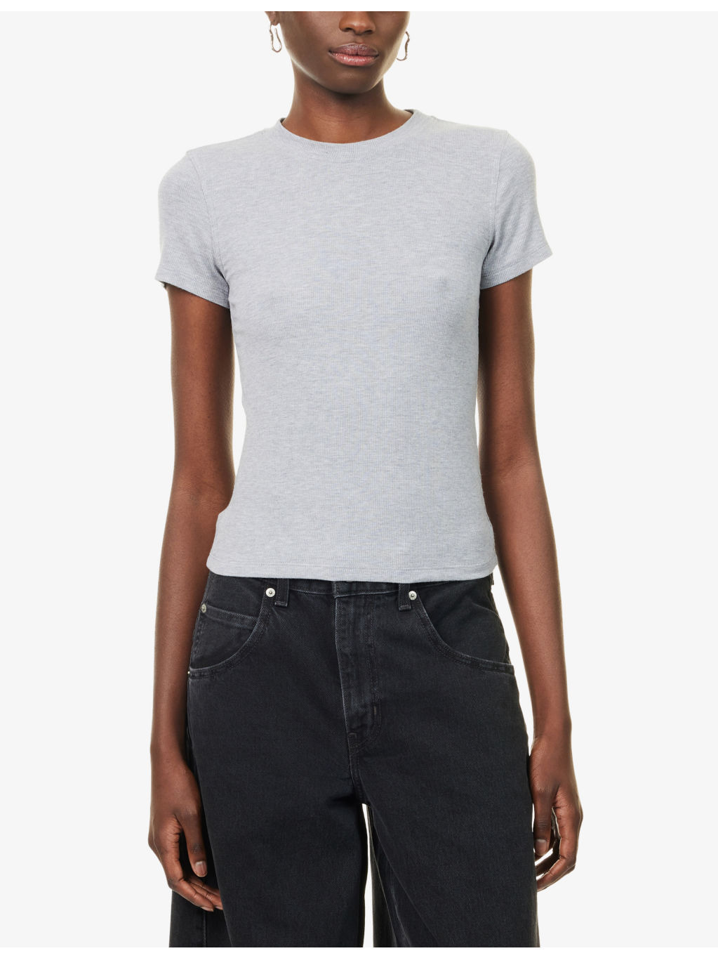 The Rib Baby Tee Modal-Jersey Top - 3