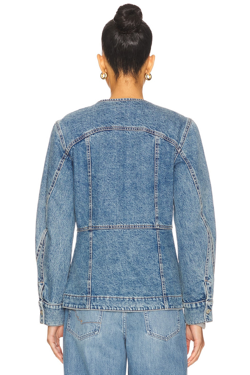 FREE PEOPLE x We The Free Lula Denim Jacket In River Blues outlook