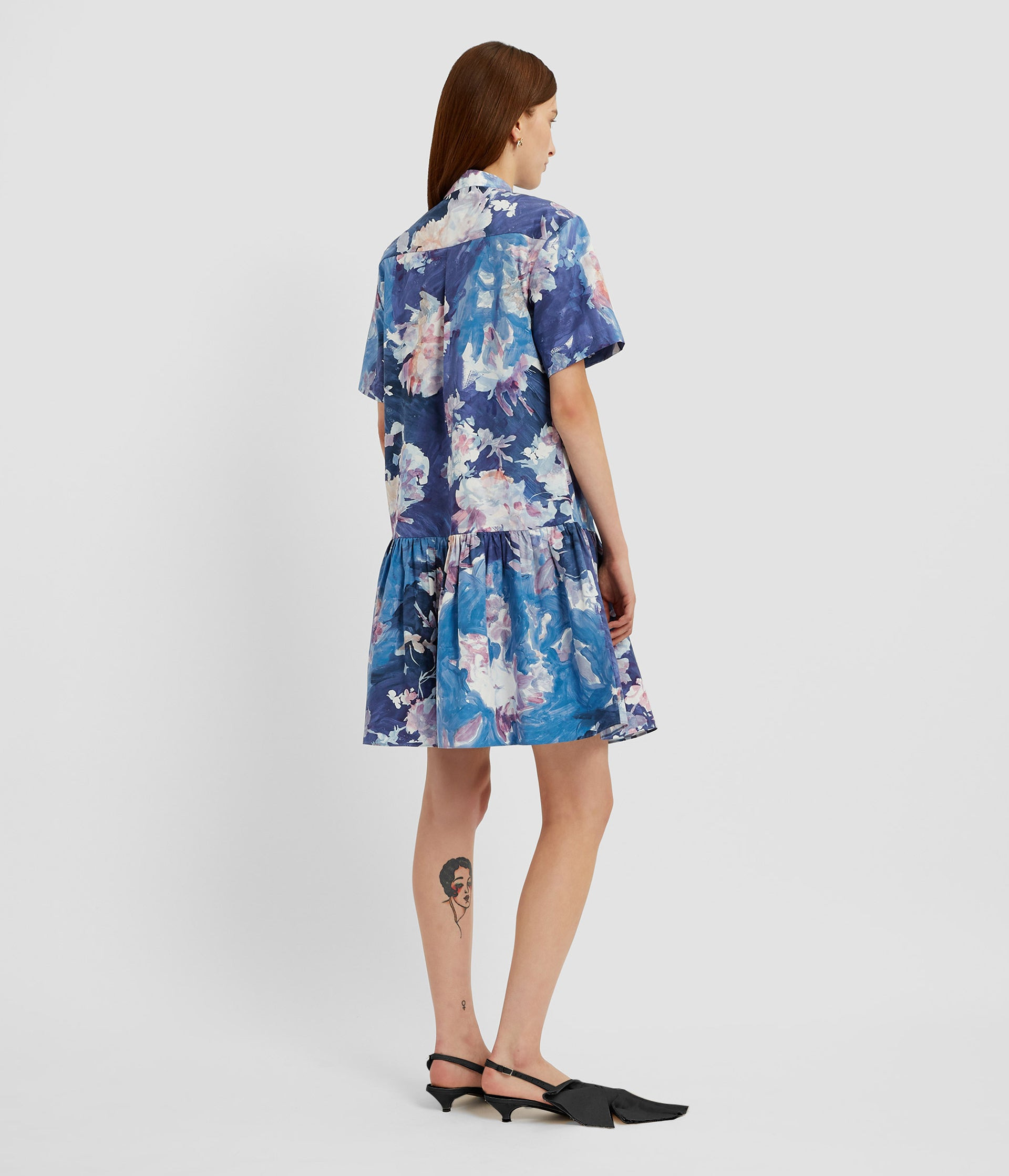 SHORT SLEEVE MINI DRESS - 3