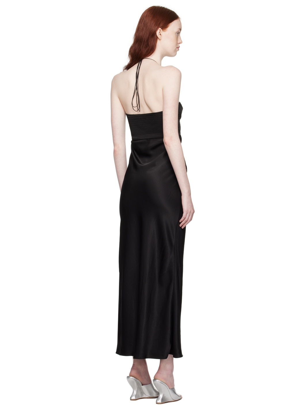 Black Sarah Midi Dress - 3