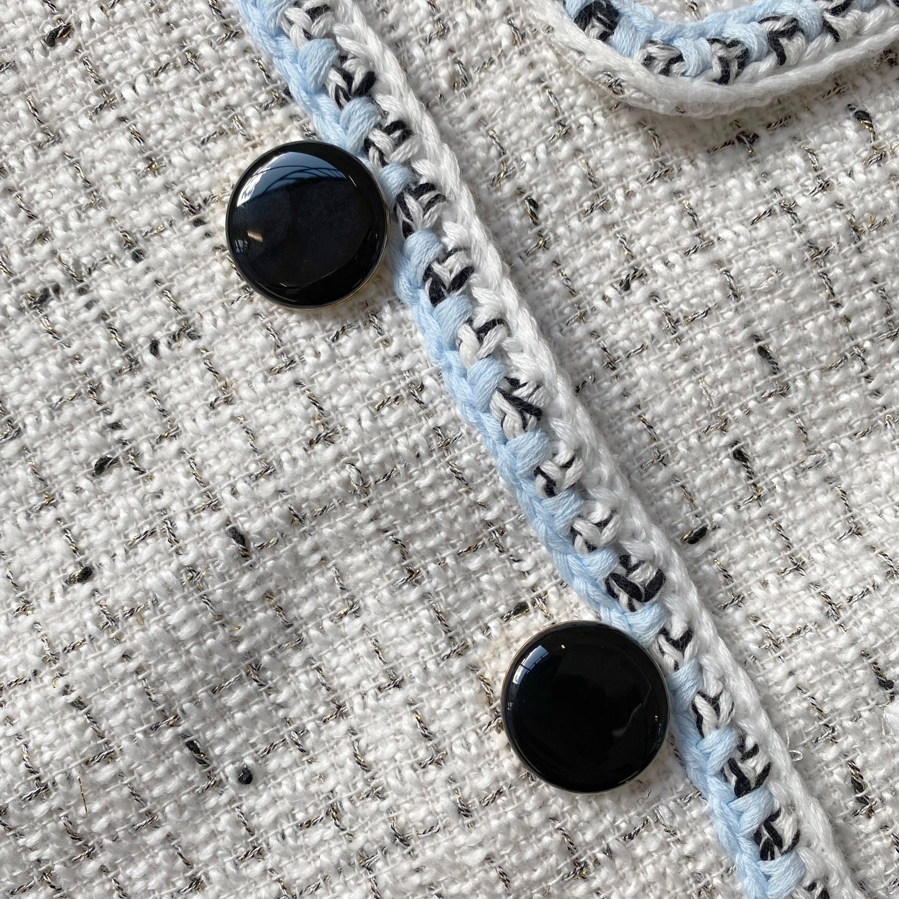 Ivory Bouclé Tailored Jacket - 5