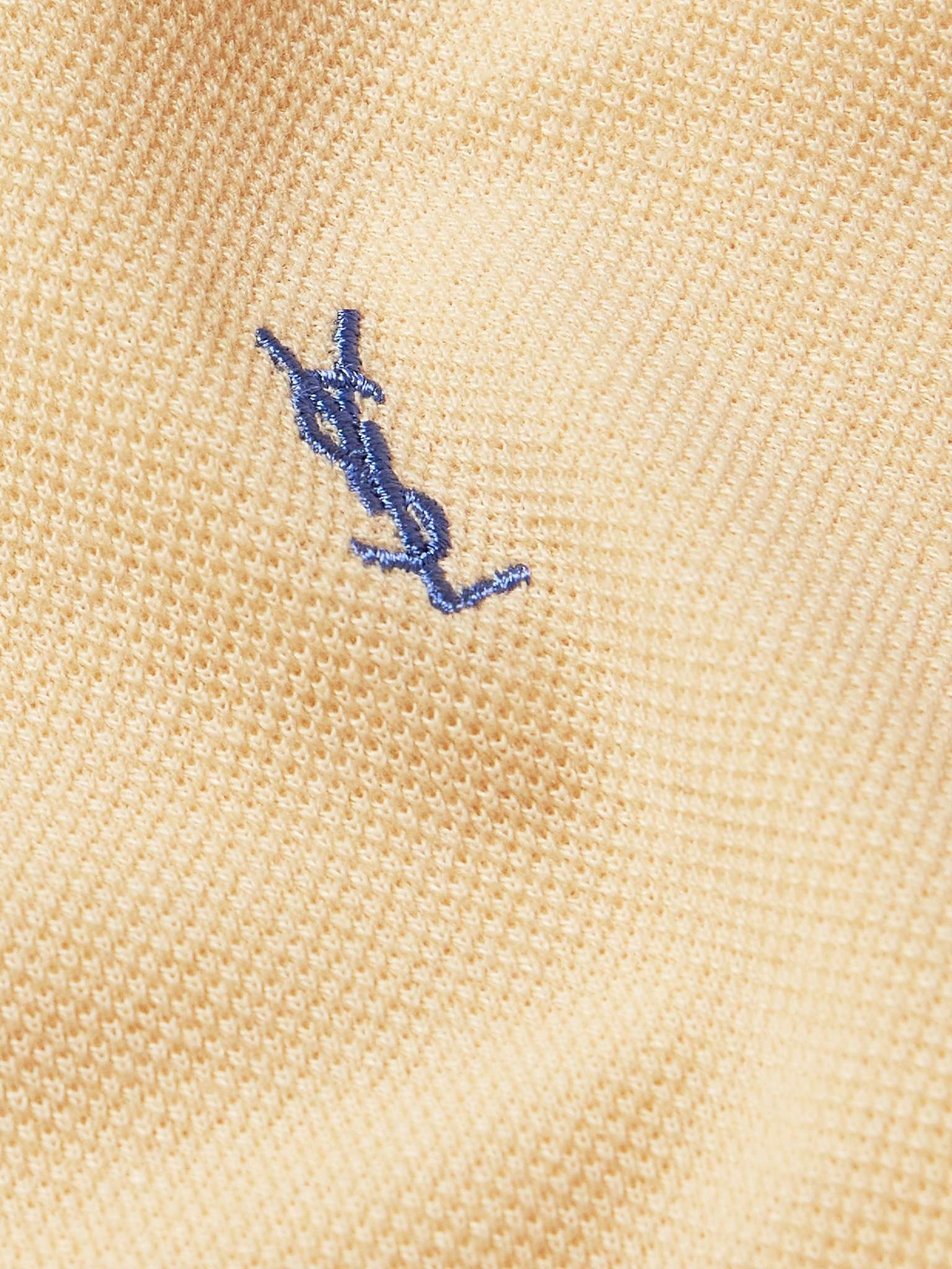 Logo-Embroidered Cotton-Blend Piqué Polo Shirt - 4