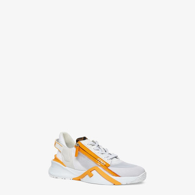 FENDI White nylon low-tops outlook