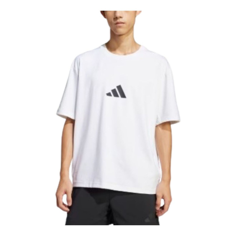 adidas adidas Z.N.E. Loose-Fit T-Shirt 'White Black' JC5482 outlook