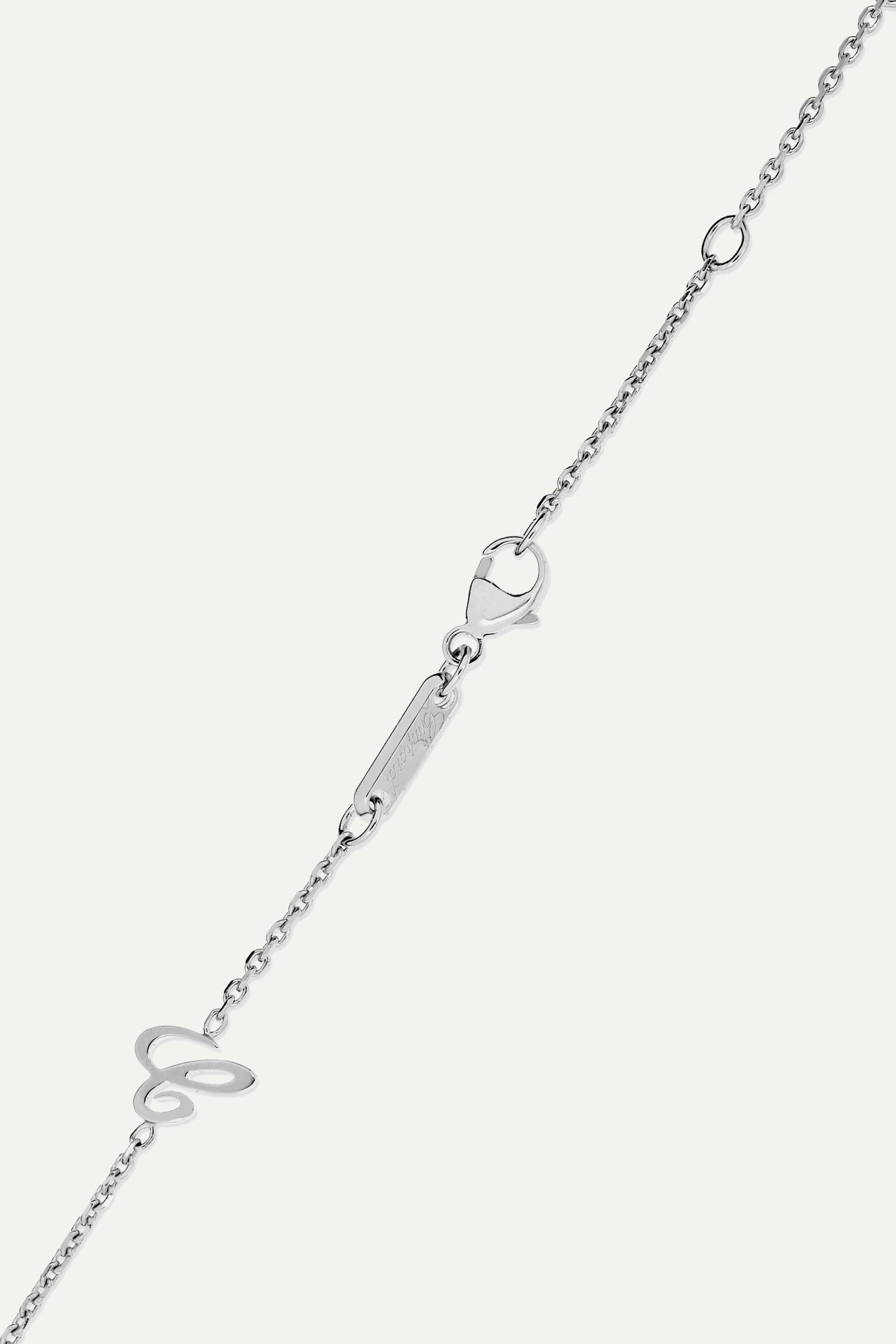 Happy Diamonds 18-karat white gold diamond necklace - 3