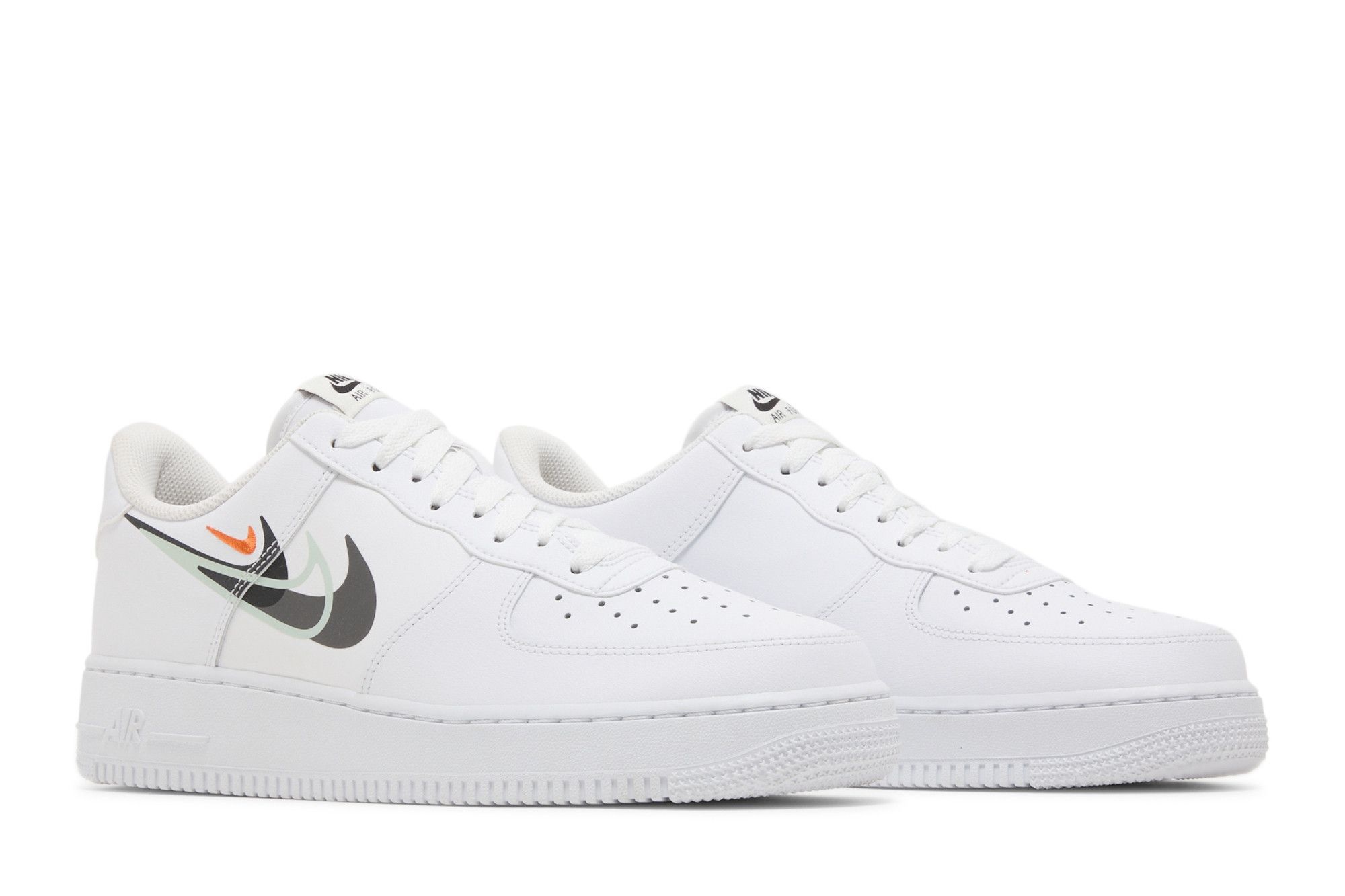 Air Force 1 '07 'Multi Swoosh - White Black' - 8