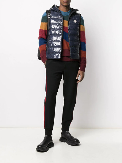 Moncler logo-patch padded gilet outlook