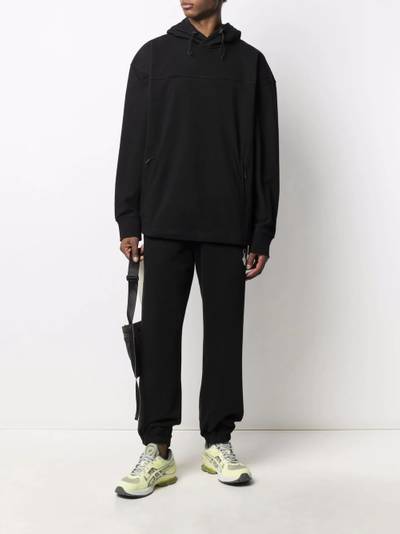 Y-3 logo-print hoodie outlook