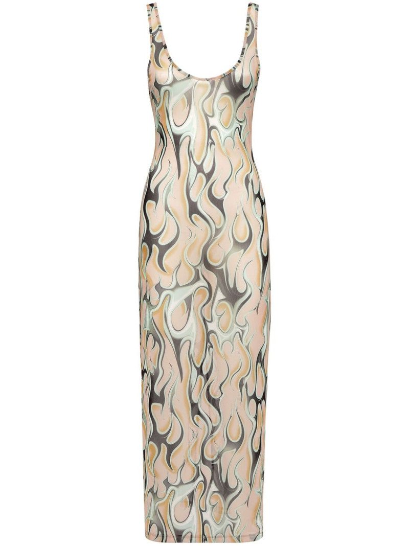 Flame midi dress 1