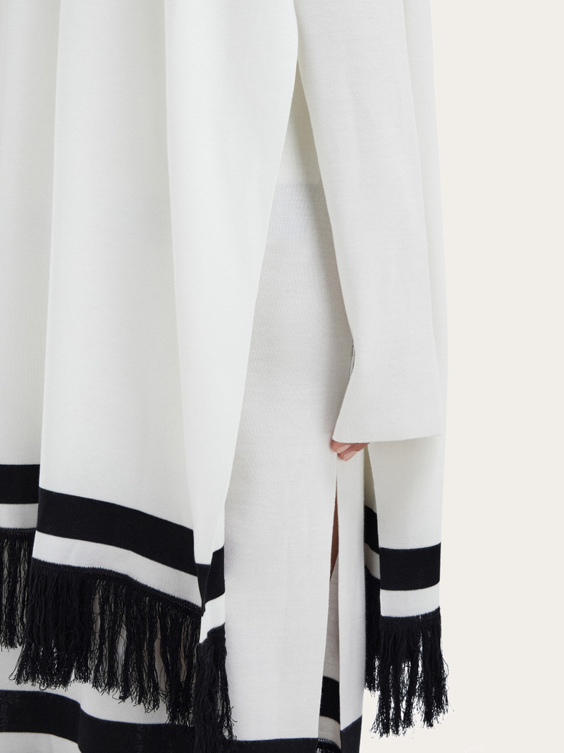 Longline cardigan with fringe detail 6