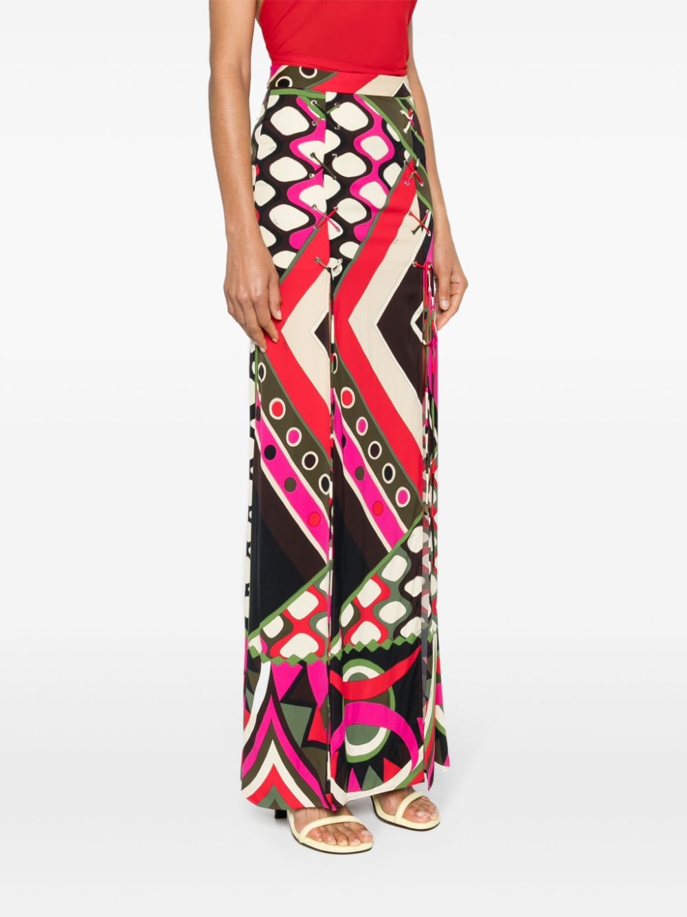 Vivara-print maxi skirt - 3