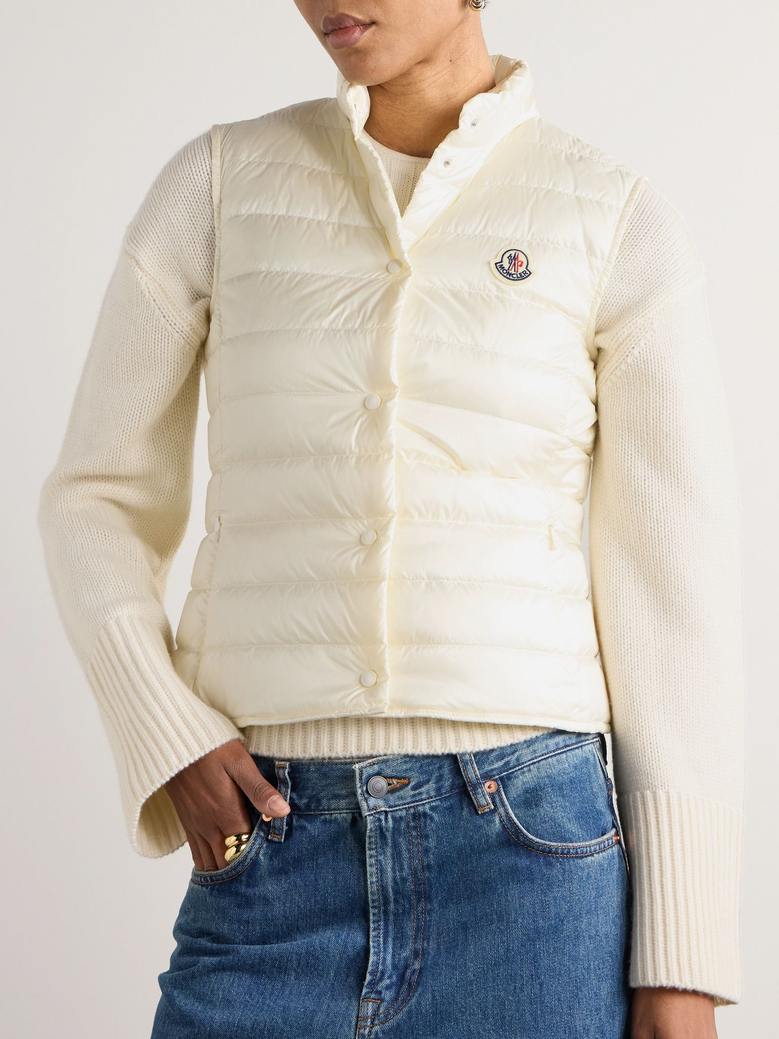 Liane quilted shell down vest White - 3