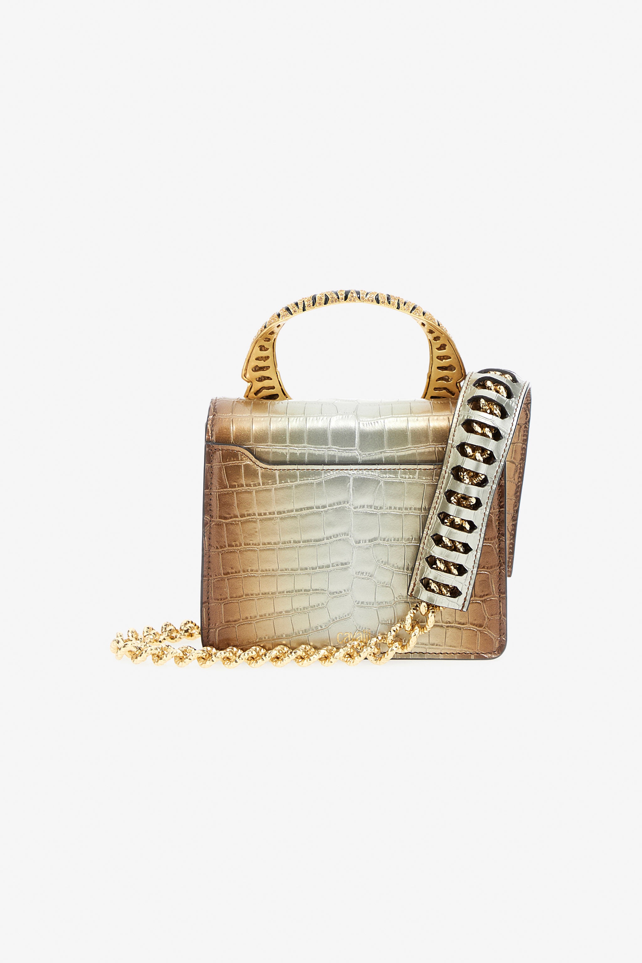 Medium Roar shoulder bag with jewel tigers - 3