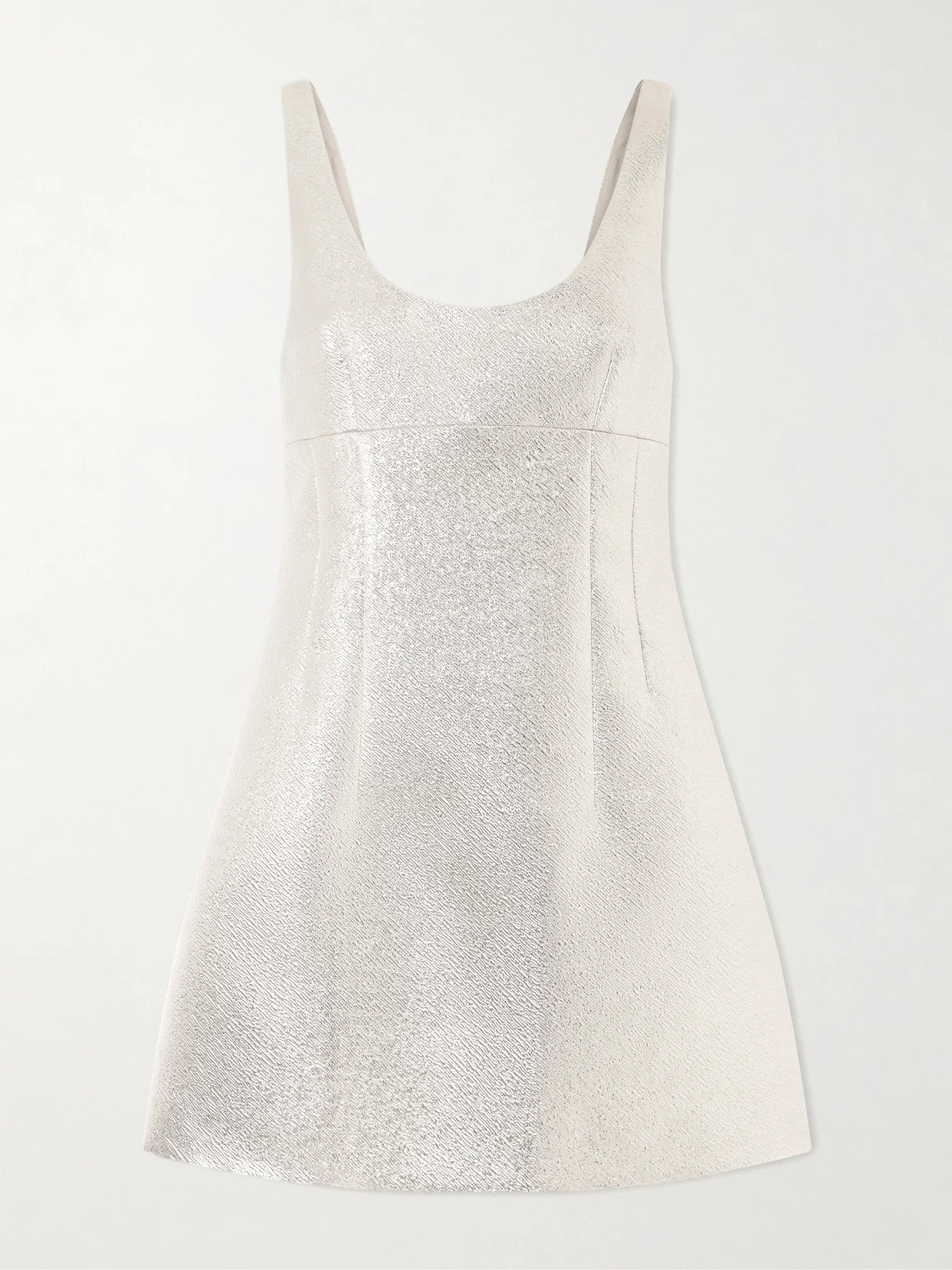 Emma Metallic Cloque Mini Dress - 1