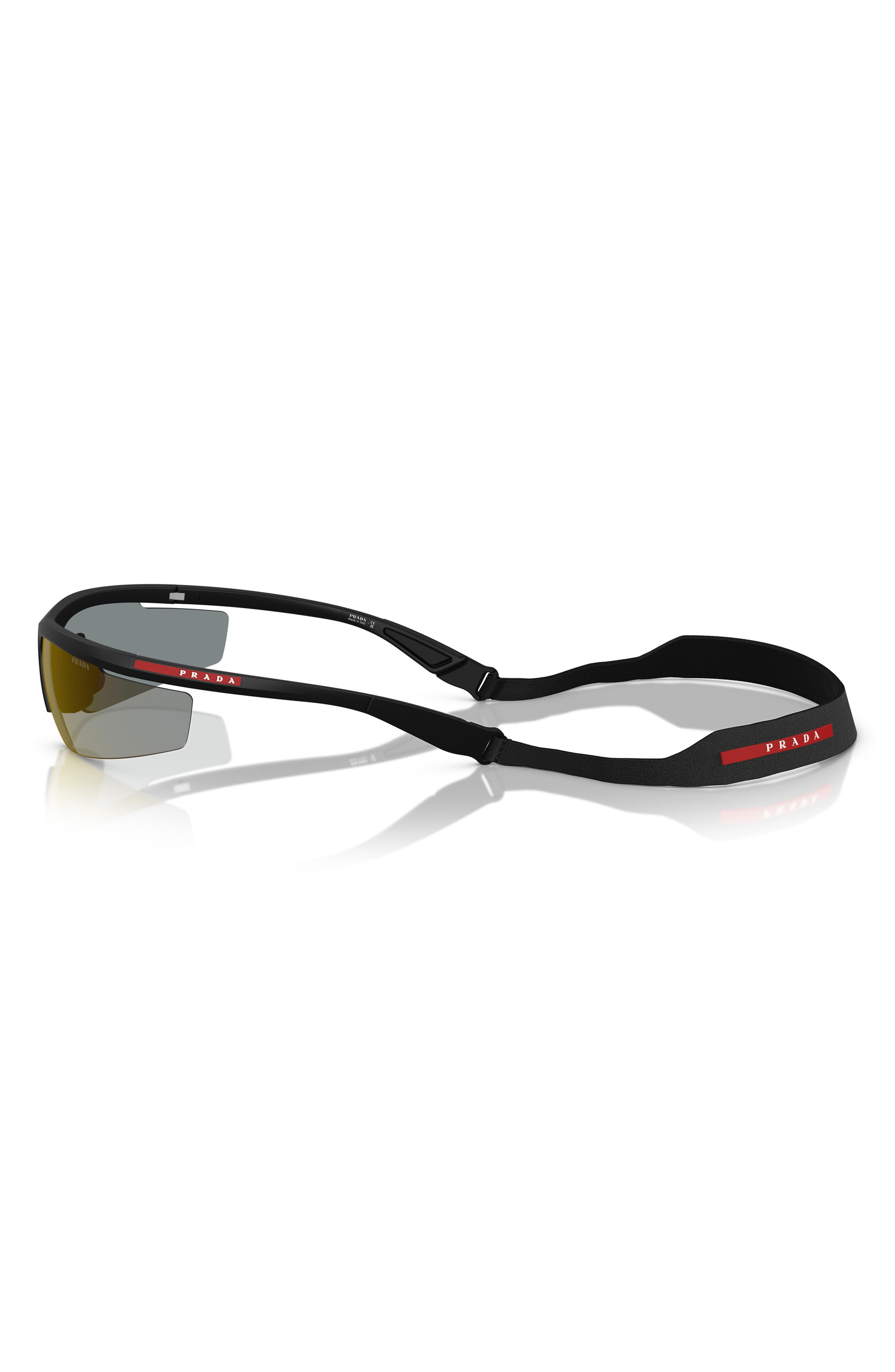 Prada Linea Rossa 96mm Gradient Pillow Sunglasses in Matte Black at Nordstrom - 3