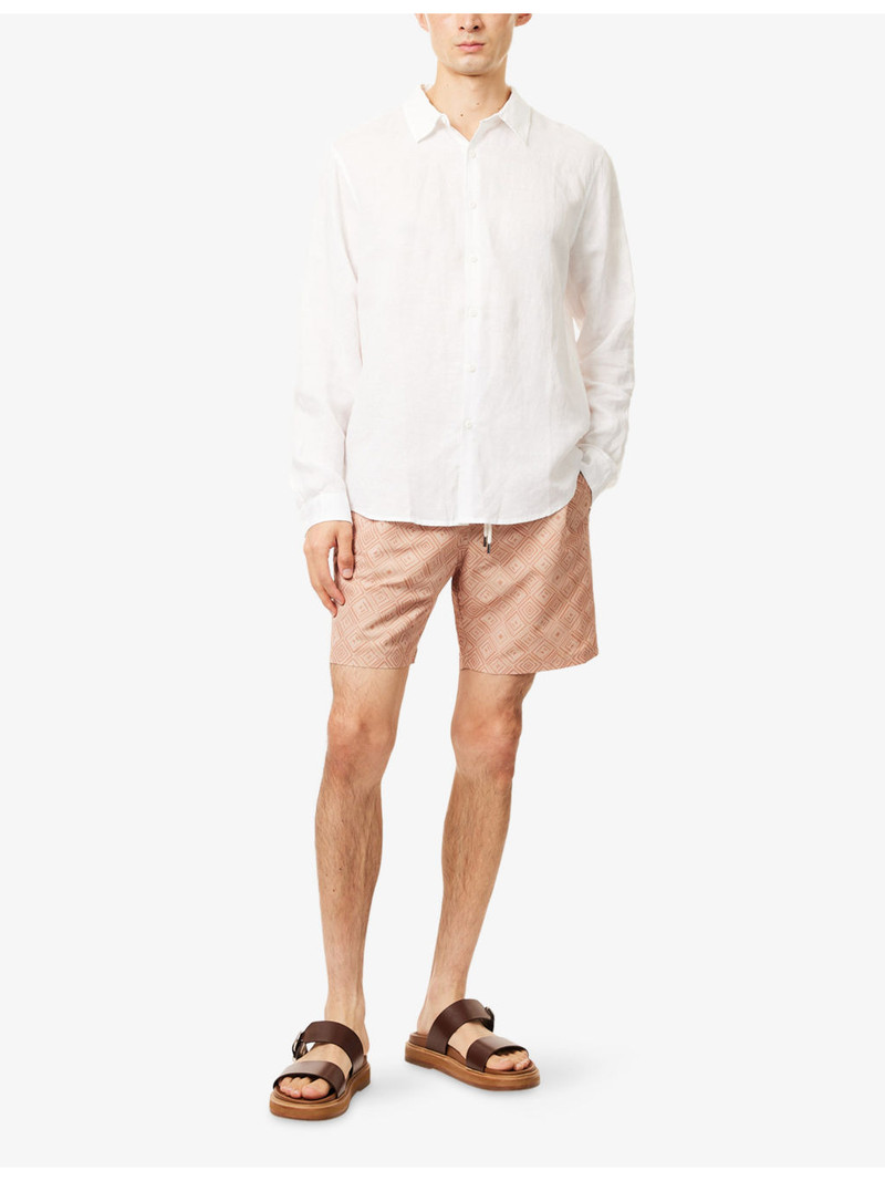 FRESCOBOL CARIOCA Santos Angra Madeira Print Swim Shorts outlook