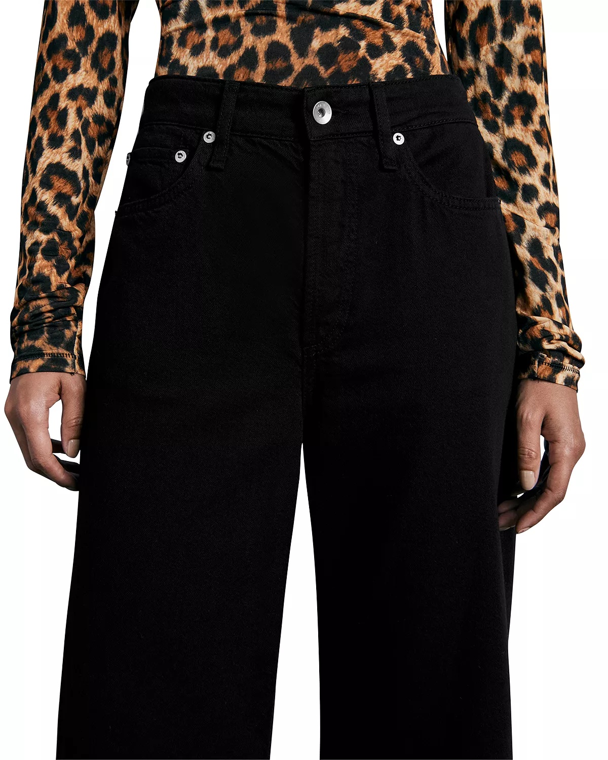 Logan Featherweight Mid Rise Wide Leg Jeans - 5