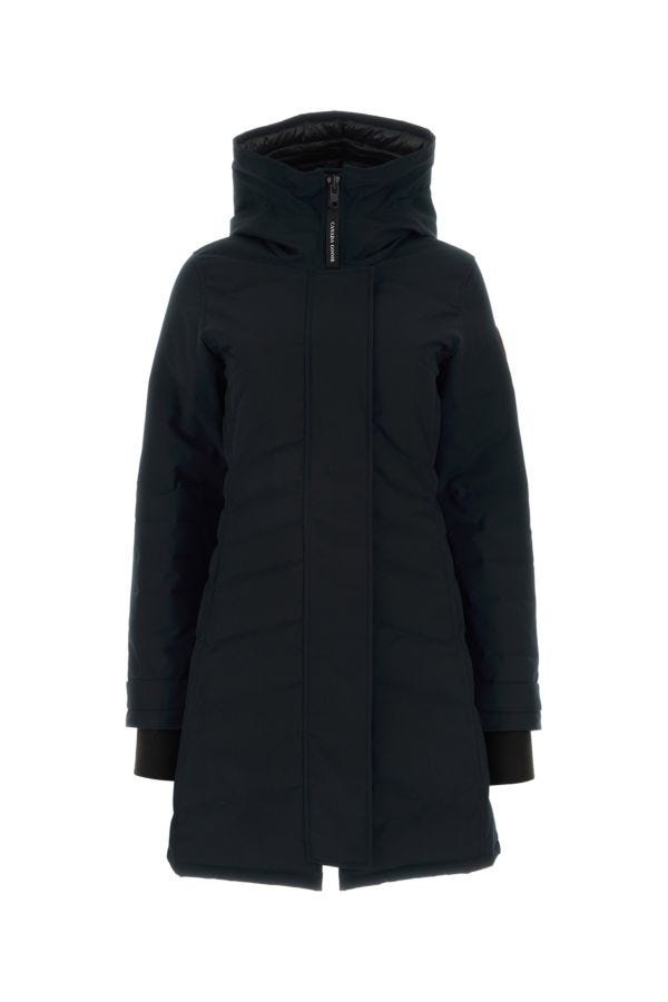 Black nylon Lorette down jacket - 1