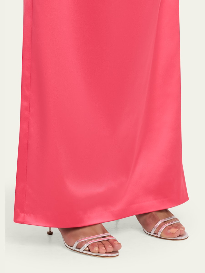 Manolo Blahnik 105mm Ciagalo Metallic Leather Sandals outlook