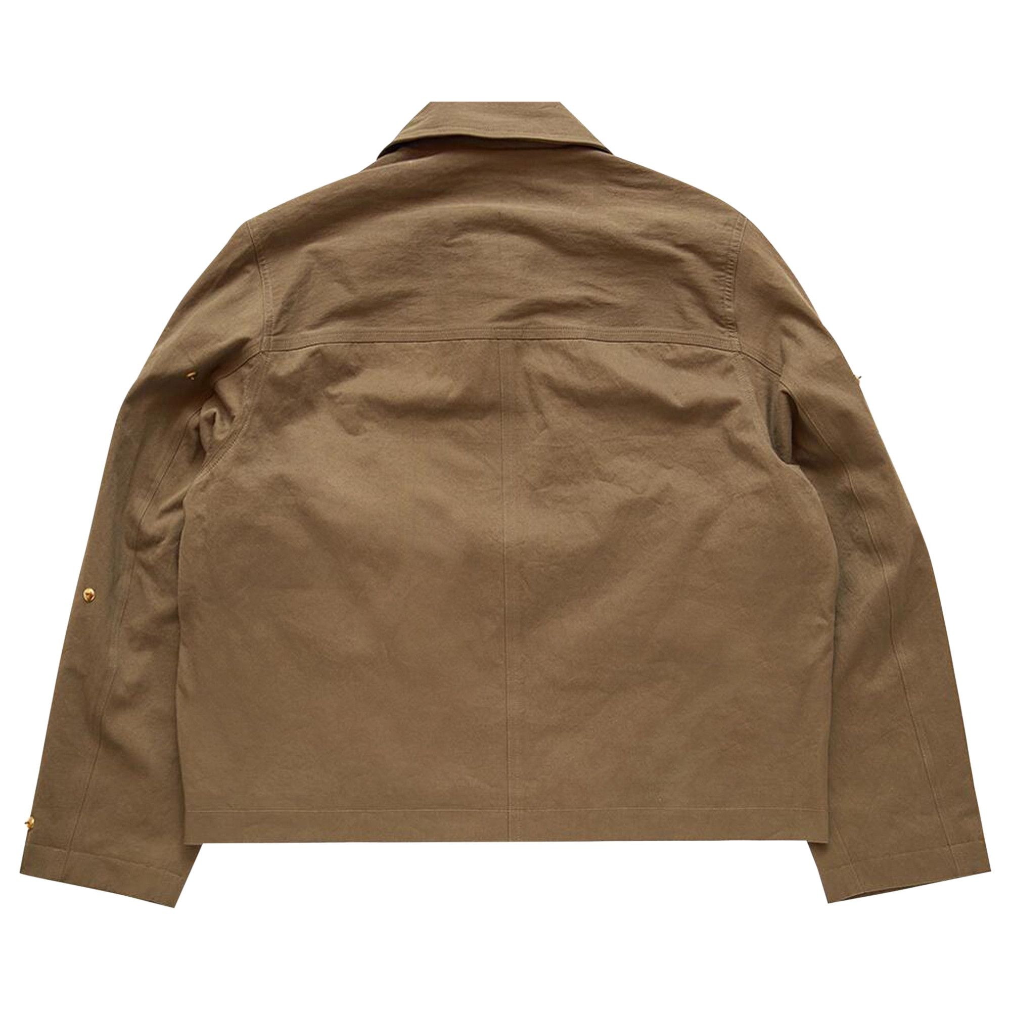 Song for the Mute Metal Bead Crop Patch Pocket Jacket 'Natural' - 2