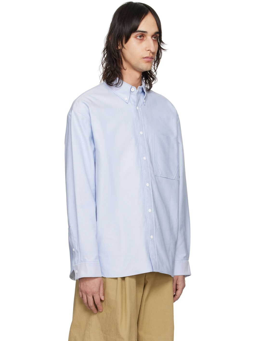 Blue Press-Stud Shirt - 2