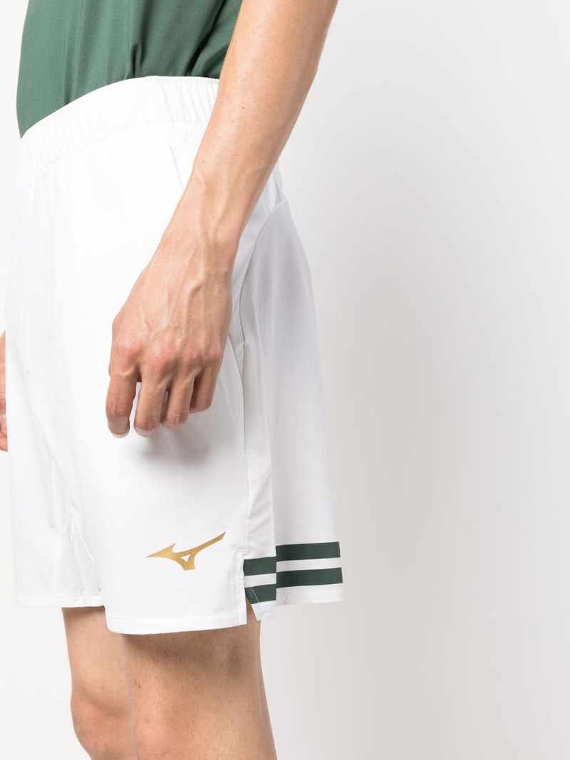 logo-print elasticated track shorts 5