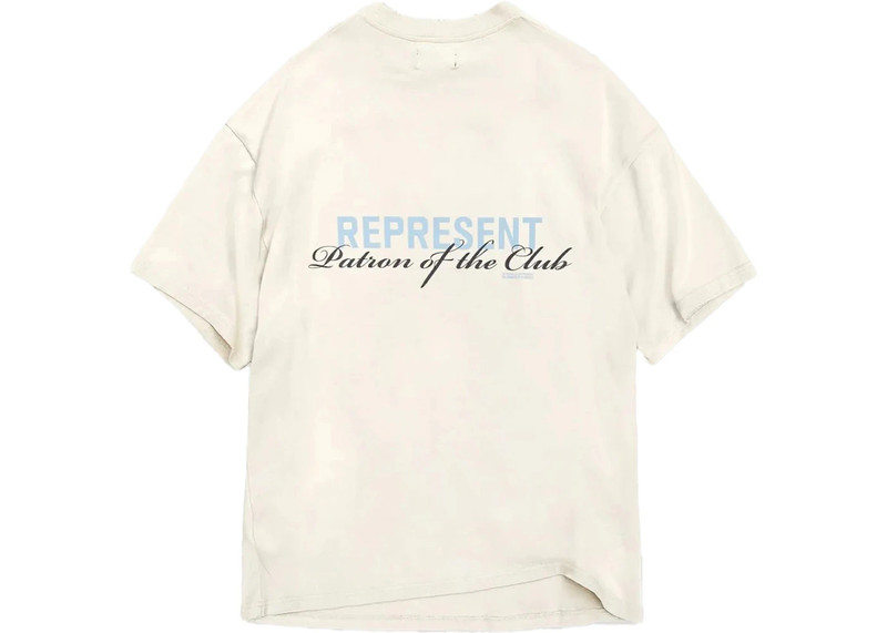 REPRESENT Represent Patron Of The Club T-Shirt Flat White outlook